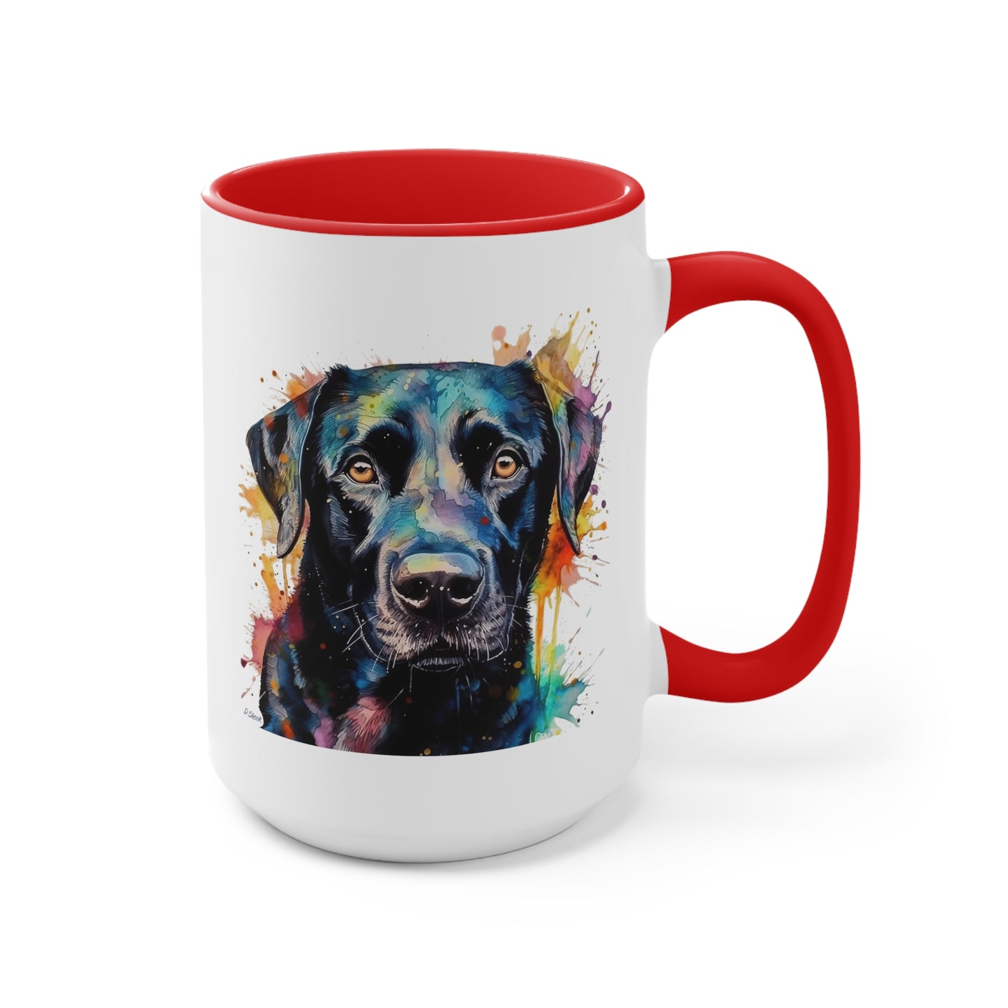 Black Lab 1 Accent Mugs