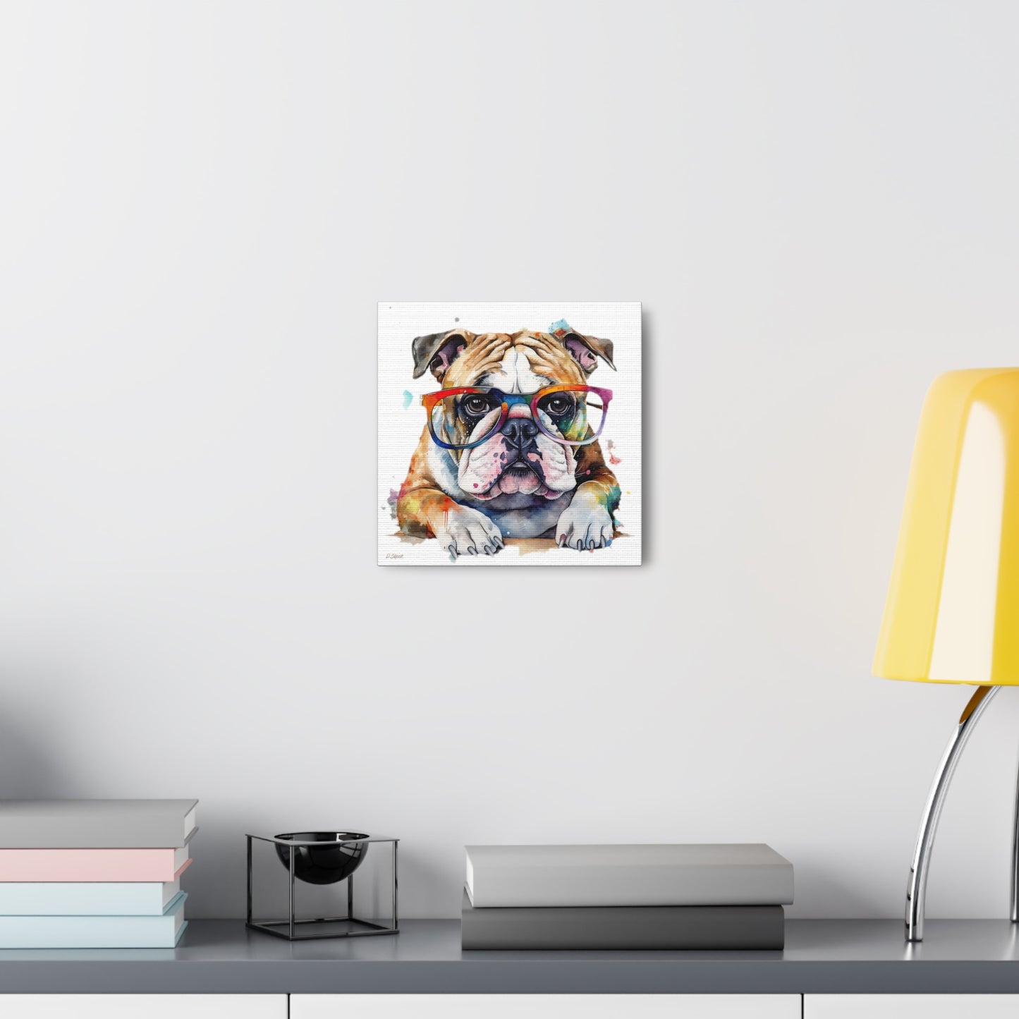 bulldog 5 Canvas Gallery Wraps