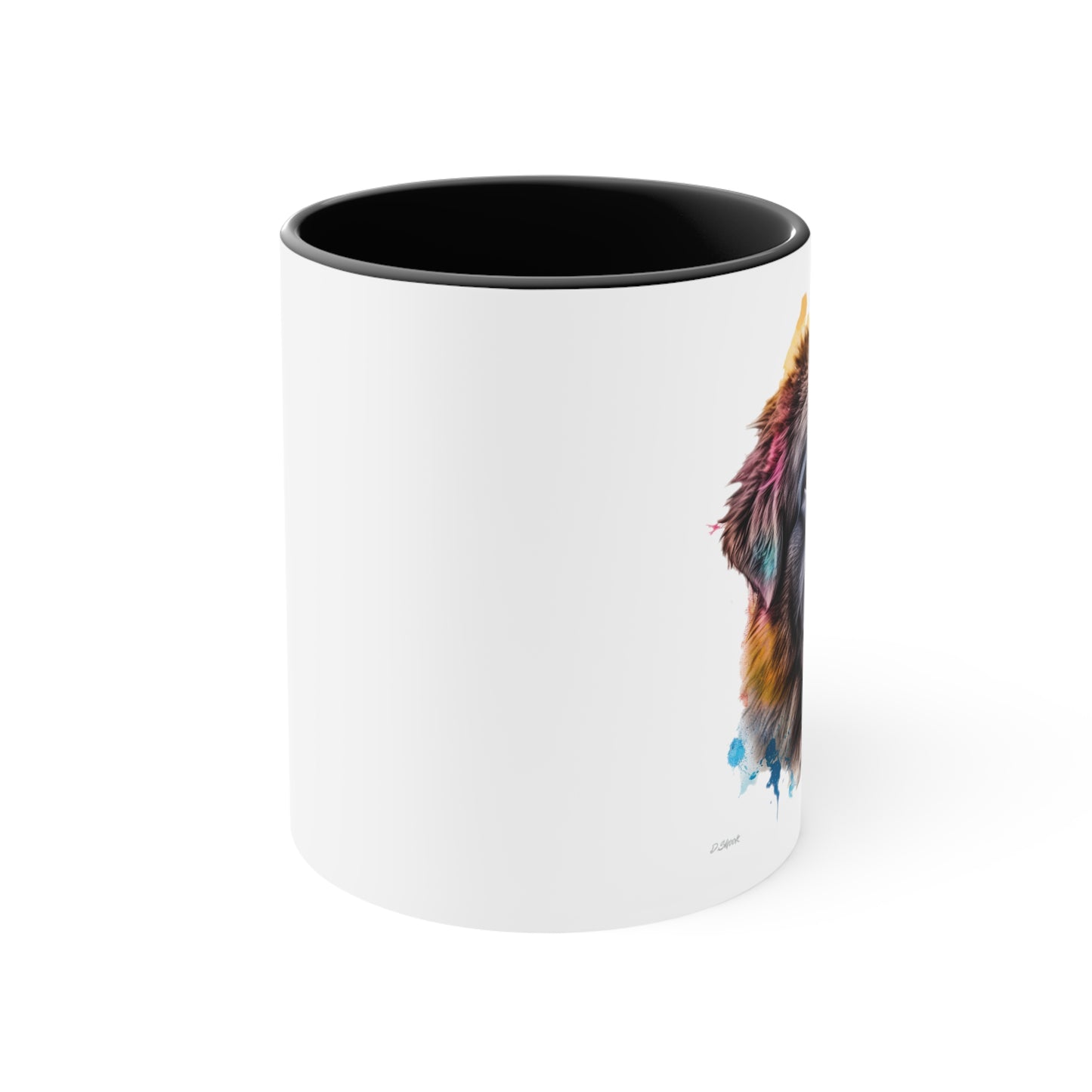 Newfoundland Dog 3 Accent Mugs