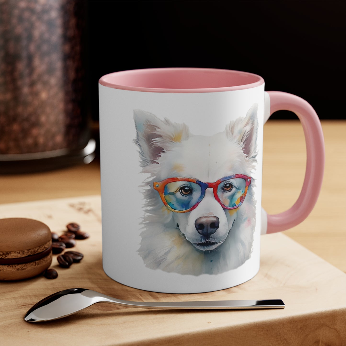 American Eskimo Dog 5 Accent Mugs