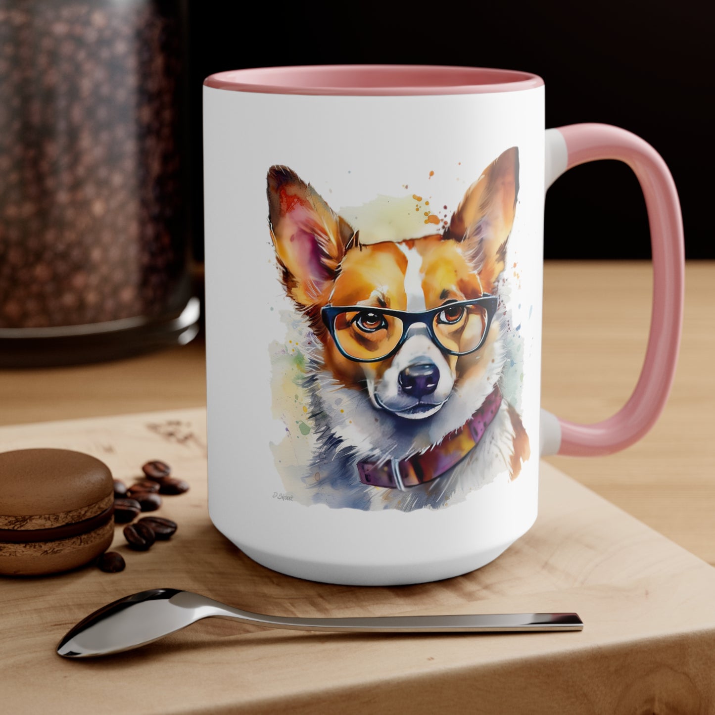 Pembroke Welsh Corgi 4 Accent Mugs