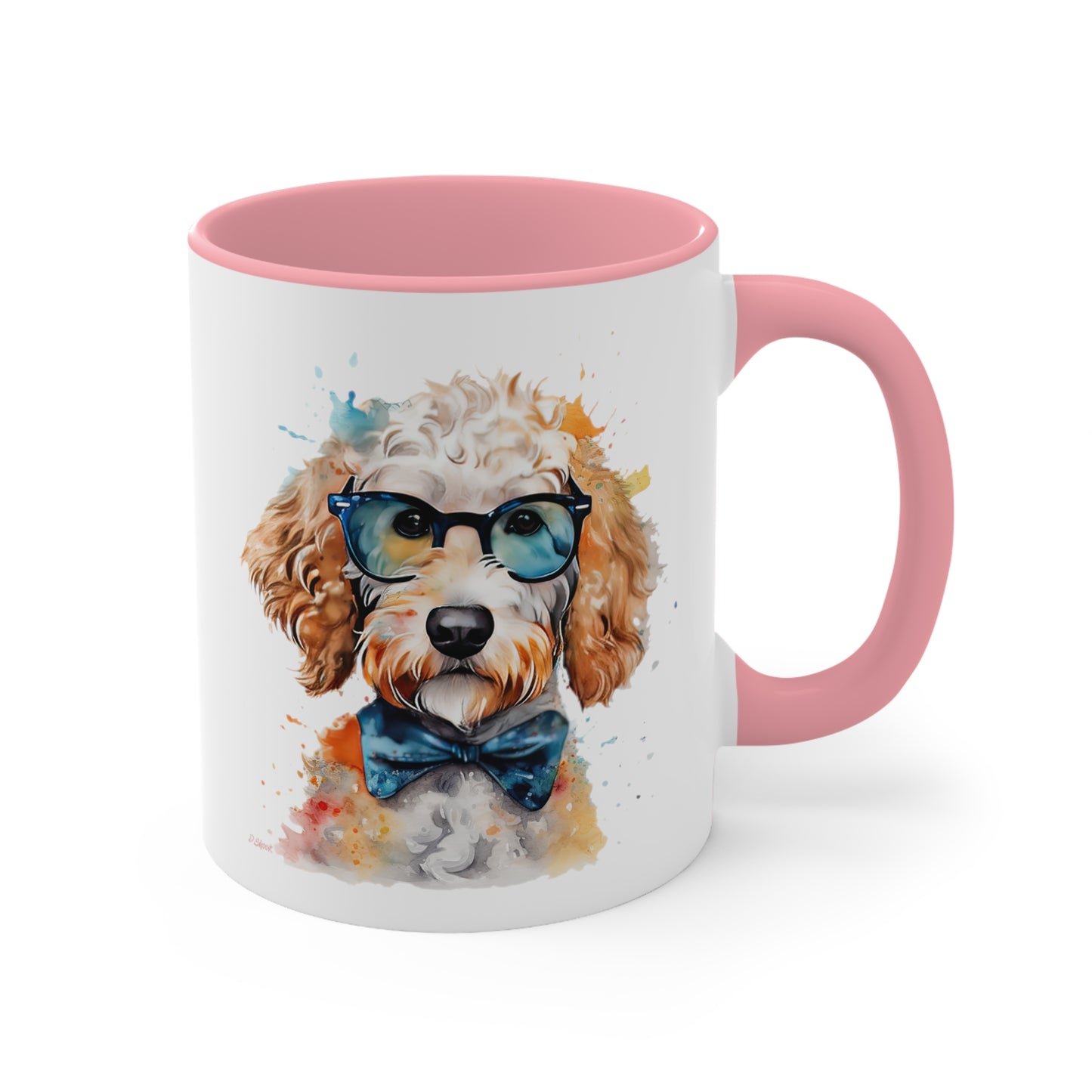 Mini Golden Doodle 9 Accent Mugs