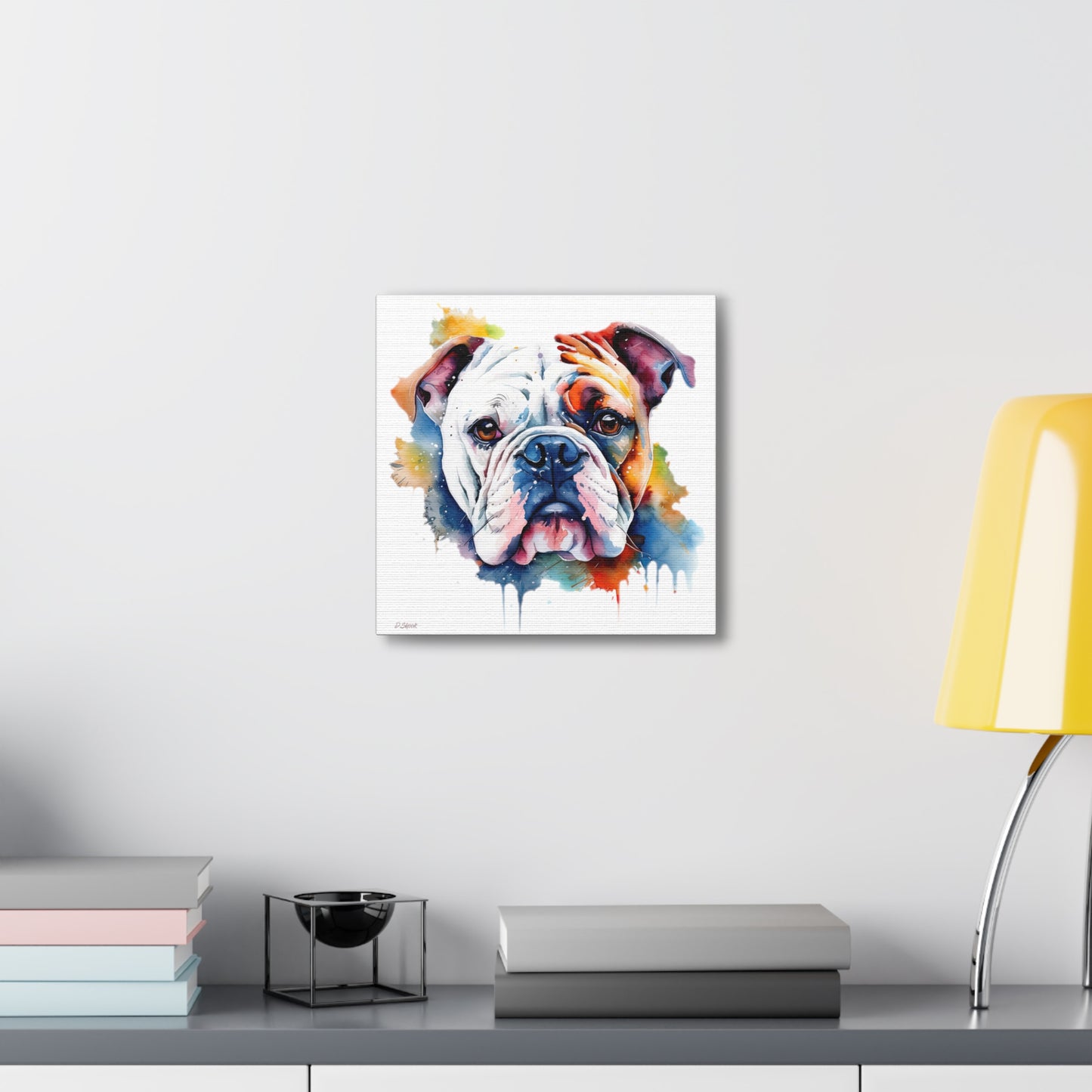 bulldog 4 Canvas Gallery Wraps