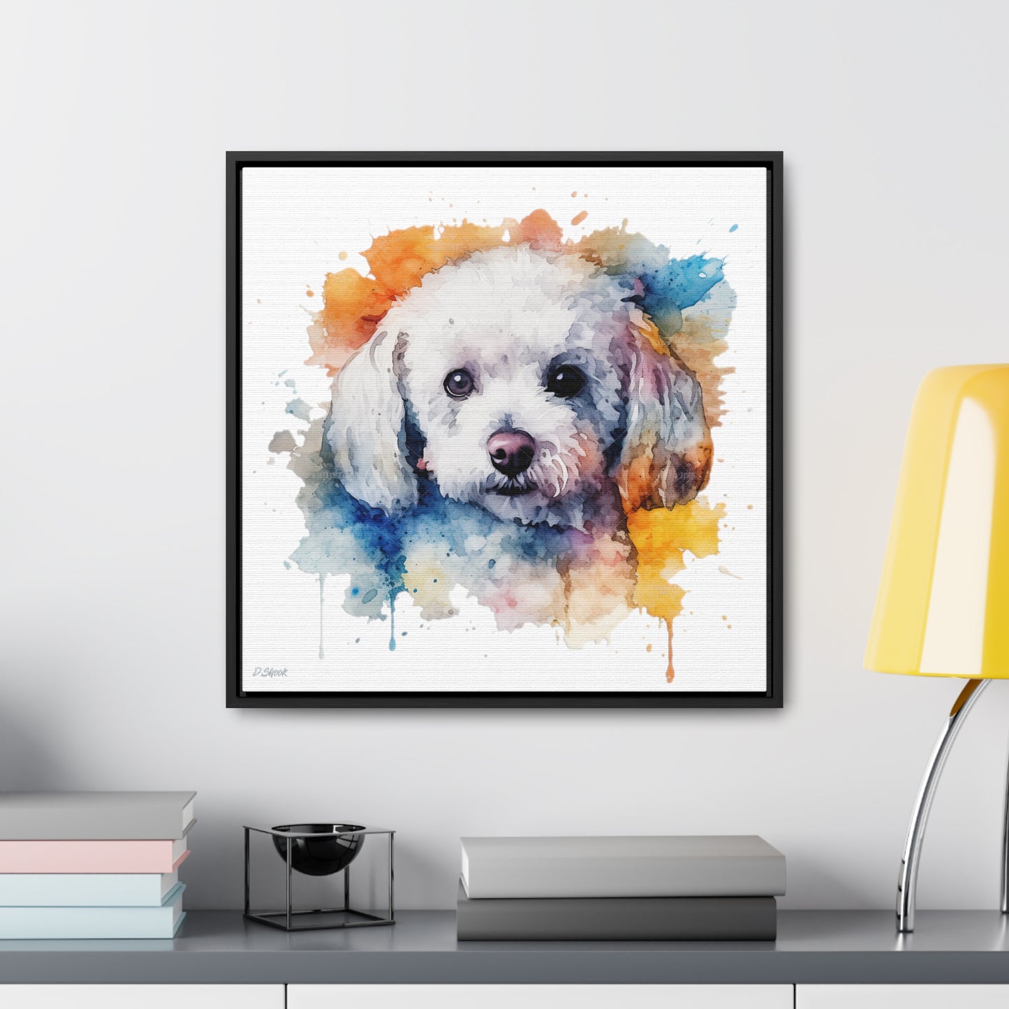Bichon Frise 3 Gallery Canvas Wraps, Square Frame