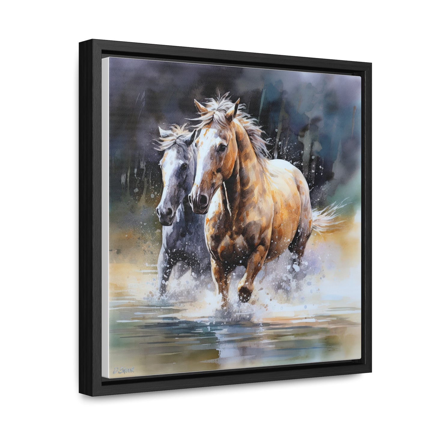 Horse Rescue 18 Gallery Canvas Wraps, Square Frame