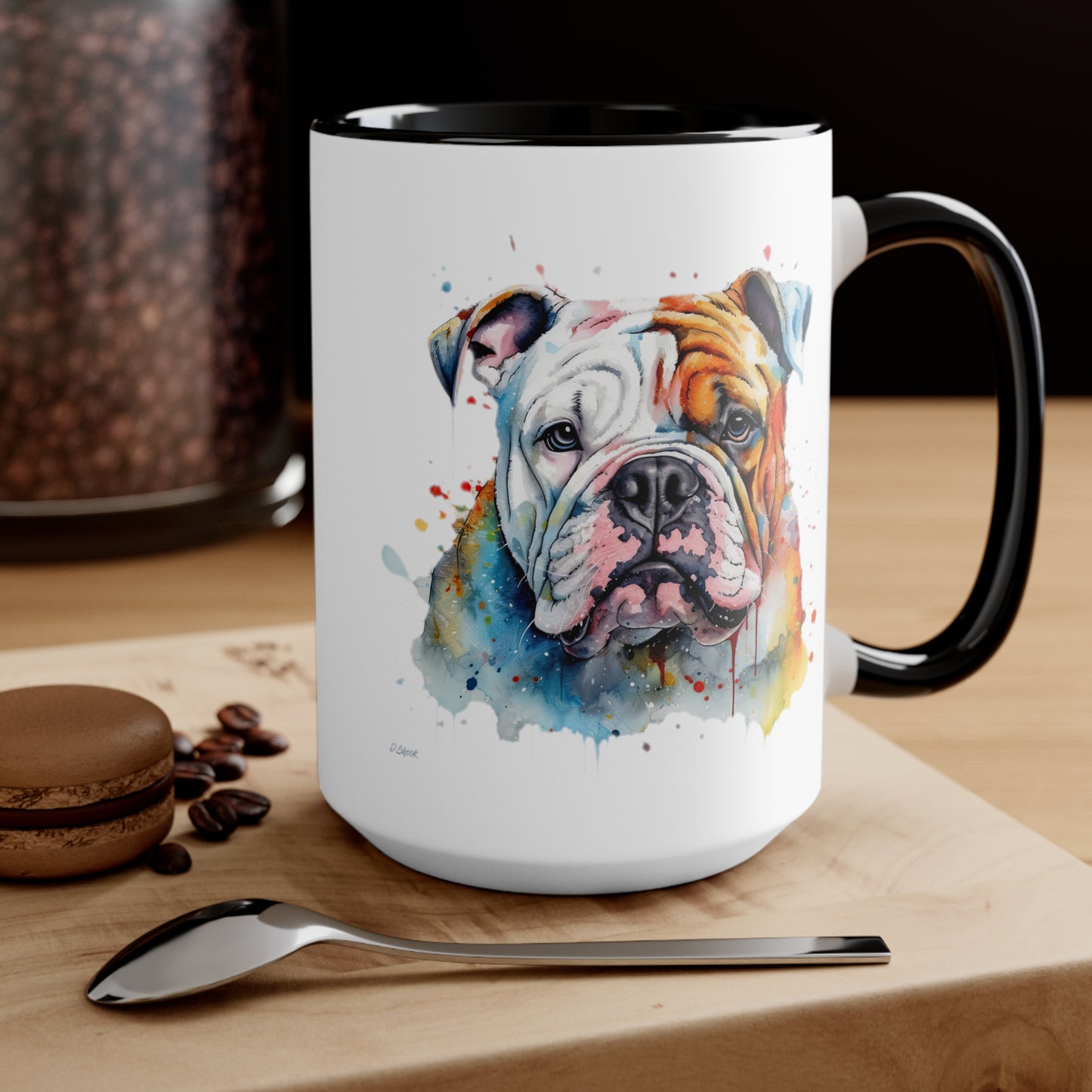 Bulldog 3 Accent Mugs