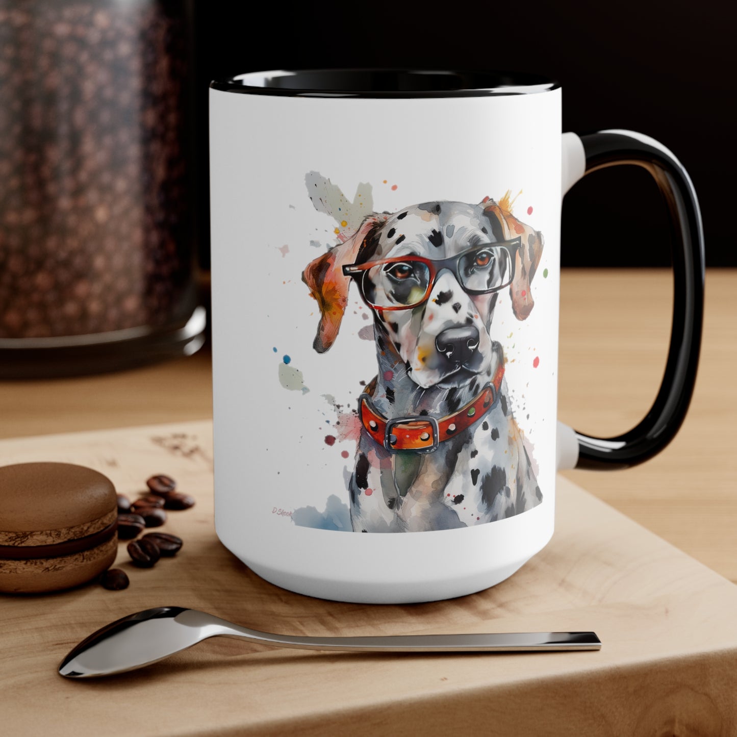 Dalmatian 3 Accent Mugs