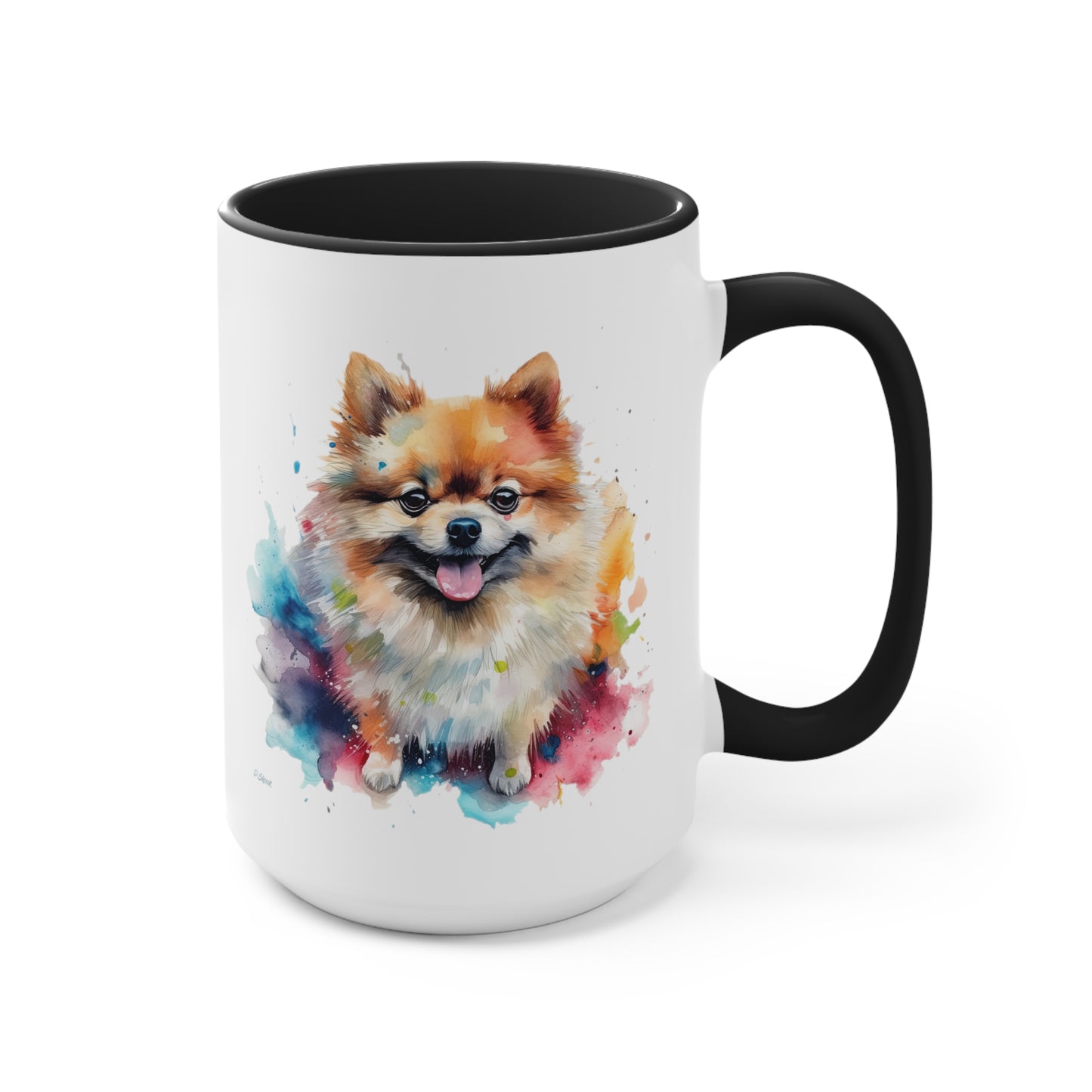 Pomeranian 2 Accent Mugs
