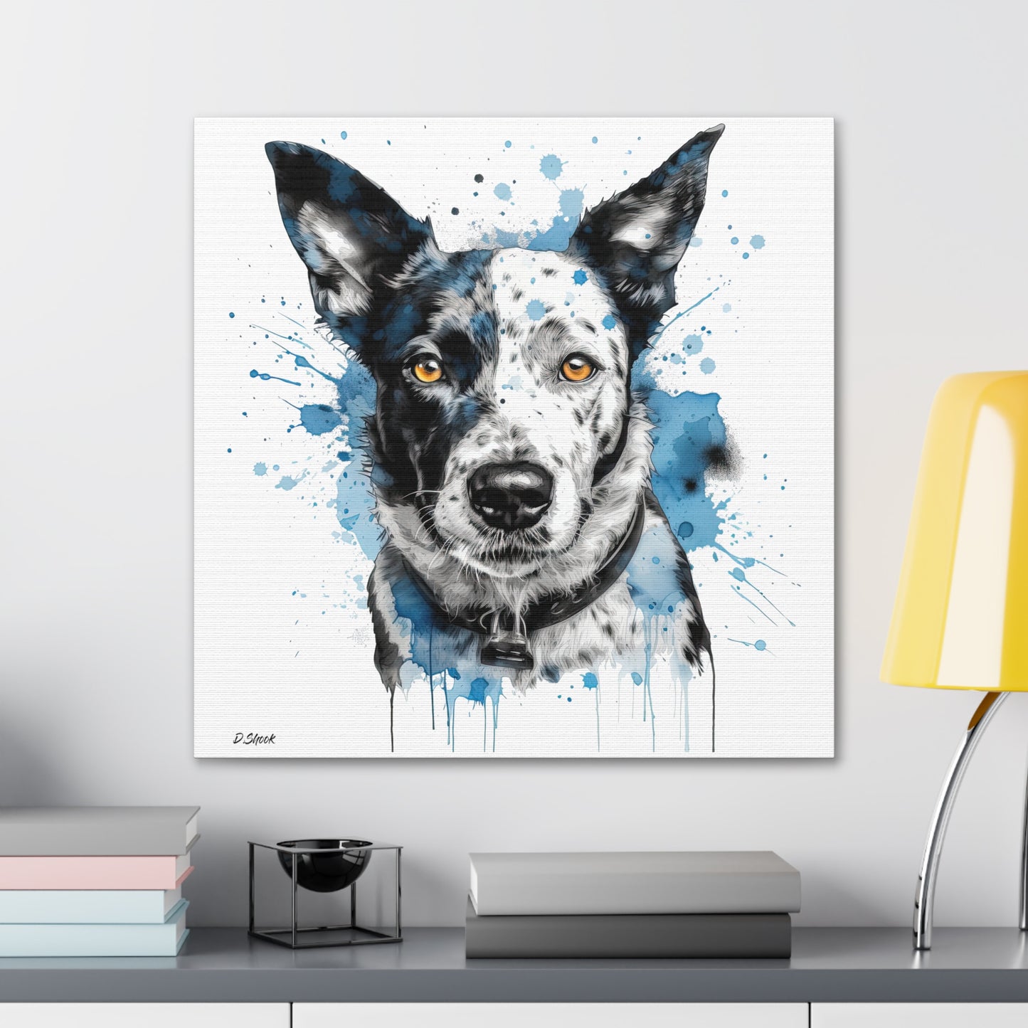 Blue Heeler 3 Canvas Gallery Wraps