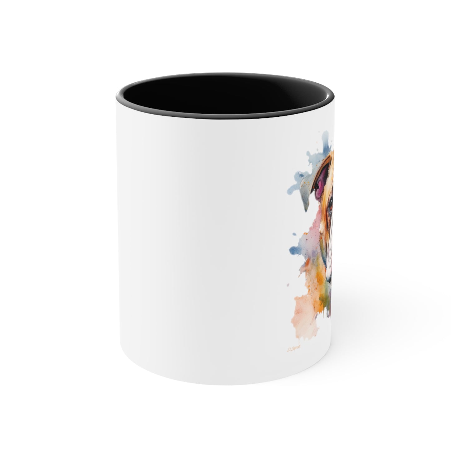 Bulldog 1 Accent Mugs