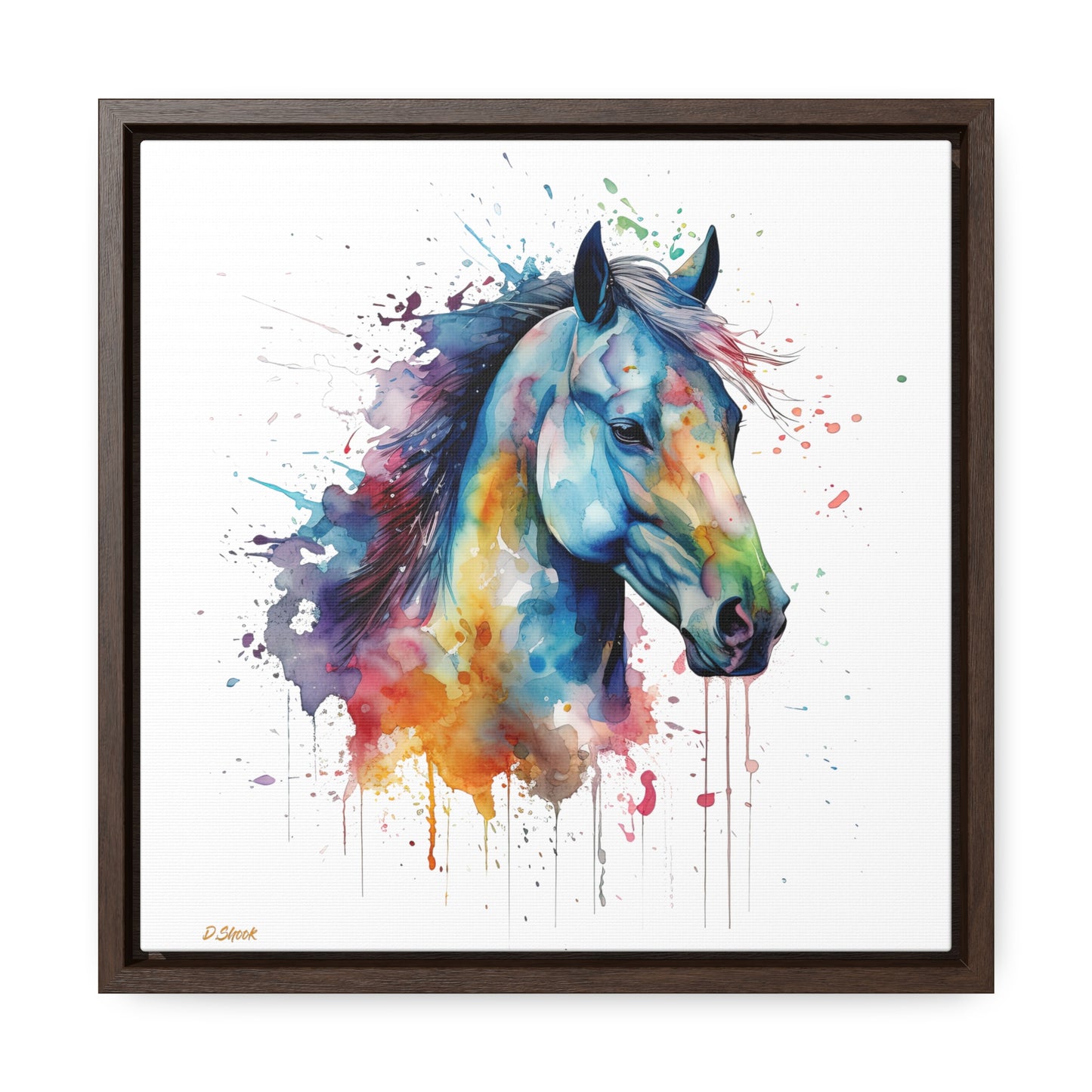 Horse Rescue 13 Gallery Canvas Wraps, Square Frame