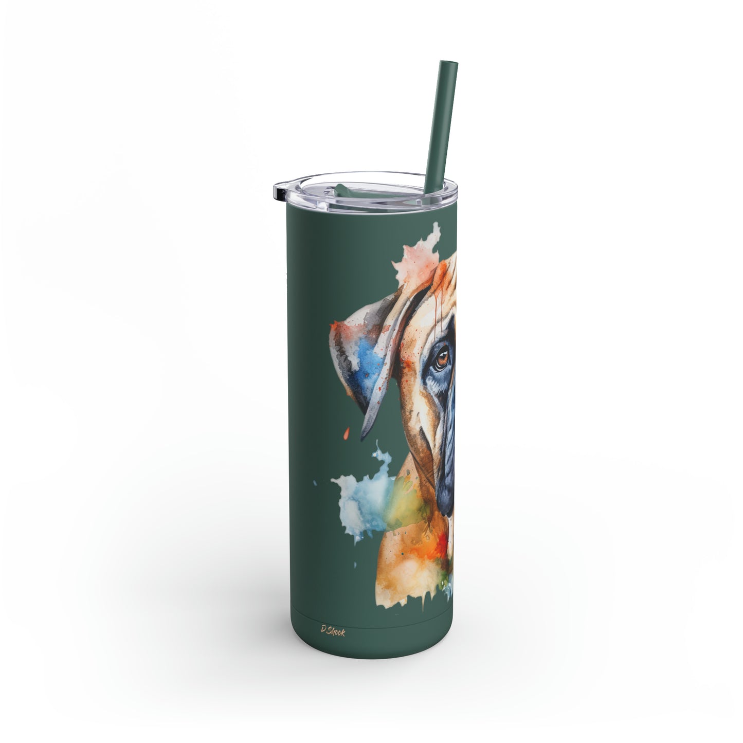 Bullmastiff 2 Maars Maker Skinny Matte Tumbler, 20oz