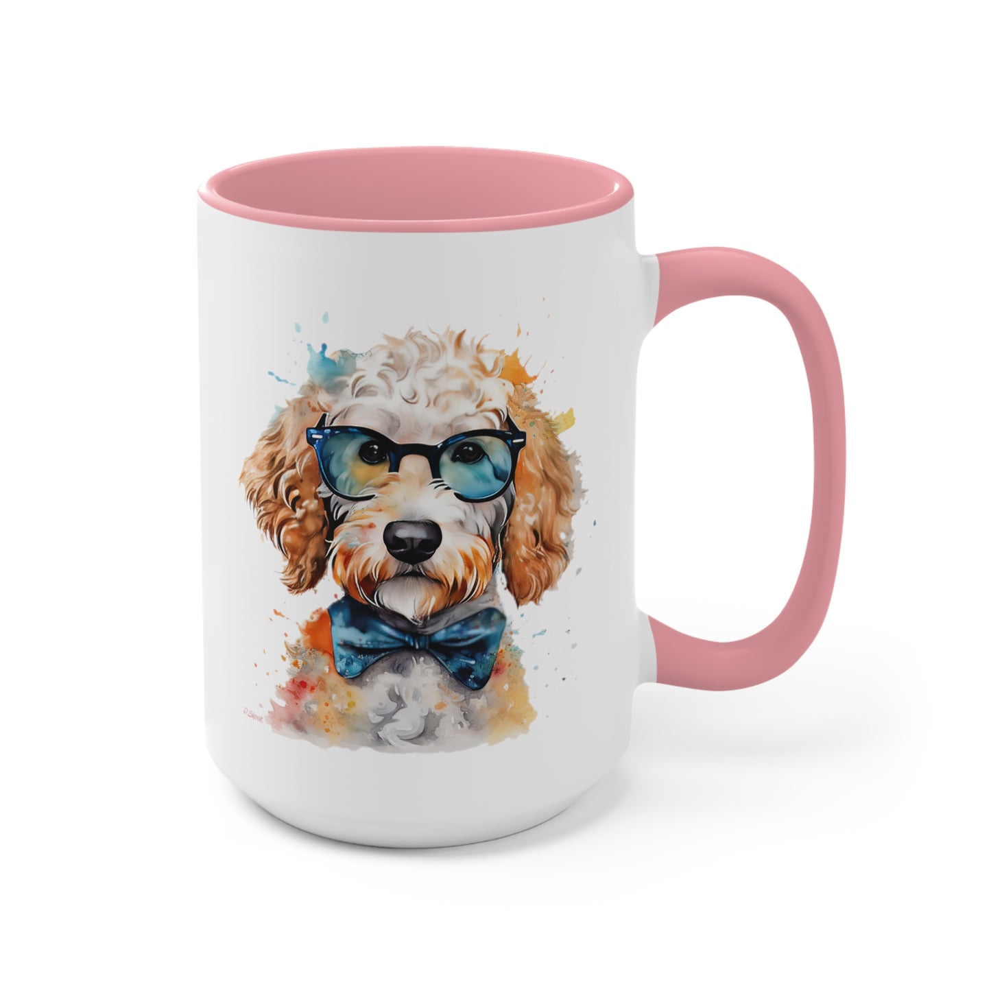 Mini Golden Doodle 9 Accent Mugs