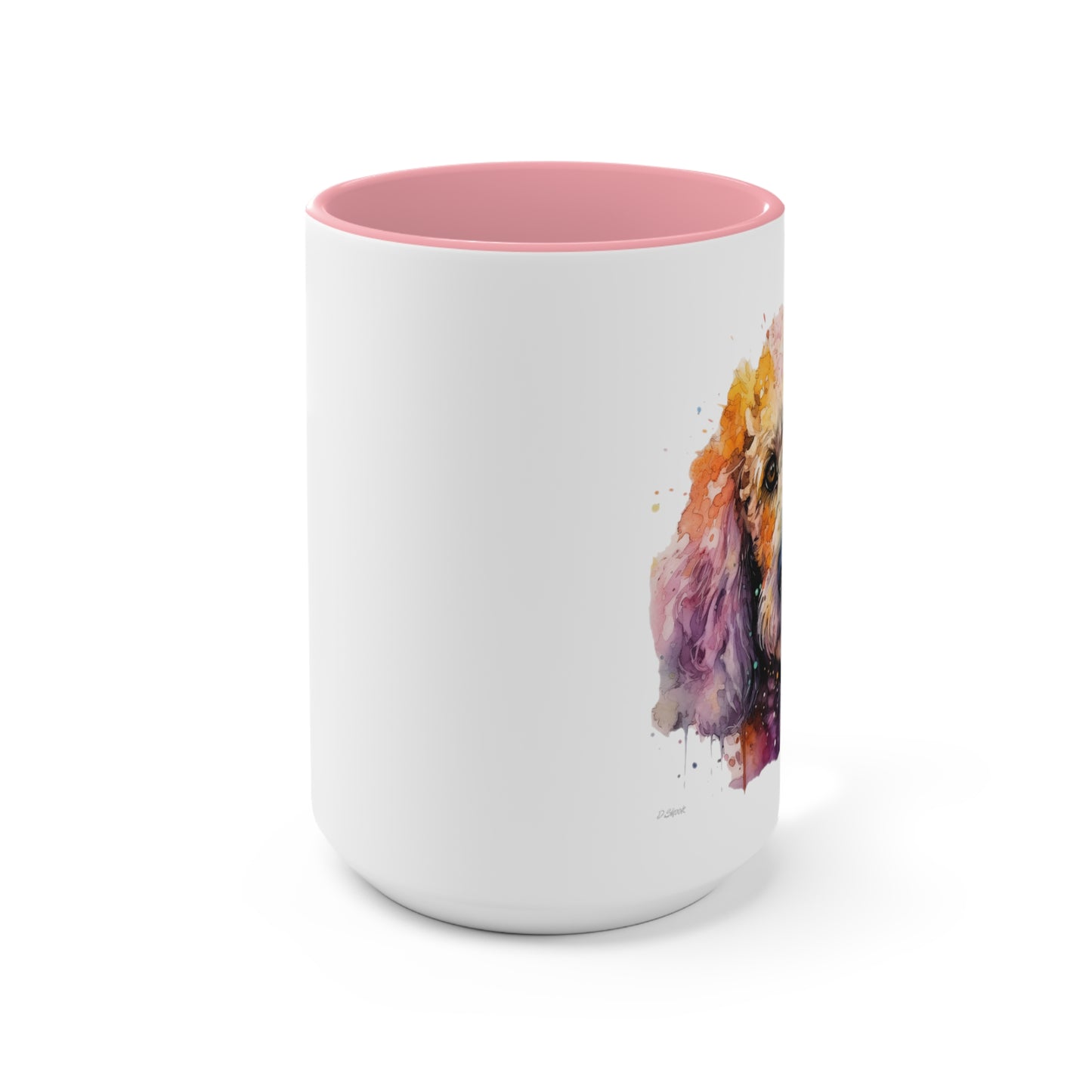 Poodle 1 Accent Mugs