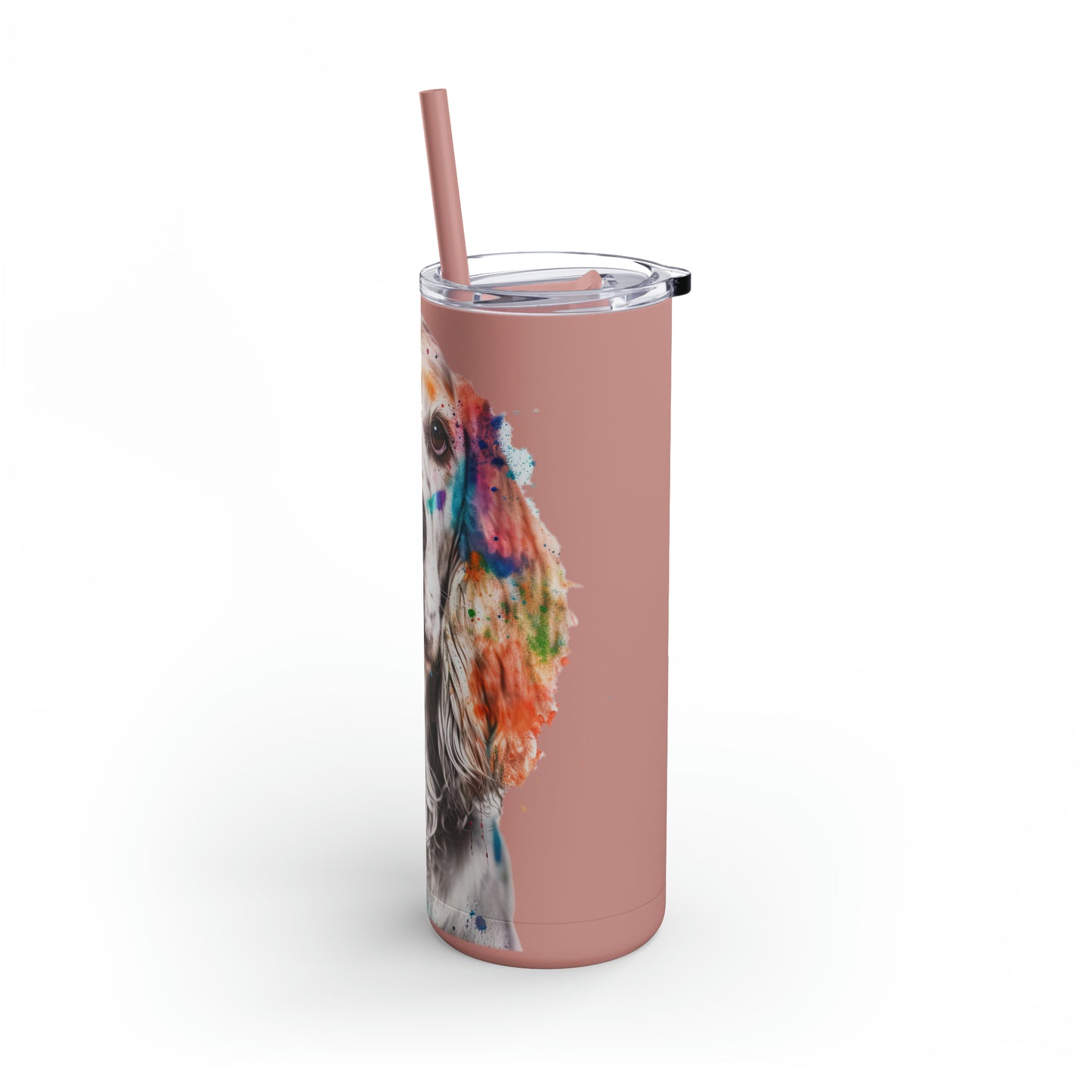 English Cocker Spaniel 3 Maars Maker Skinny Matte Tumbler, 20oz