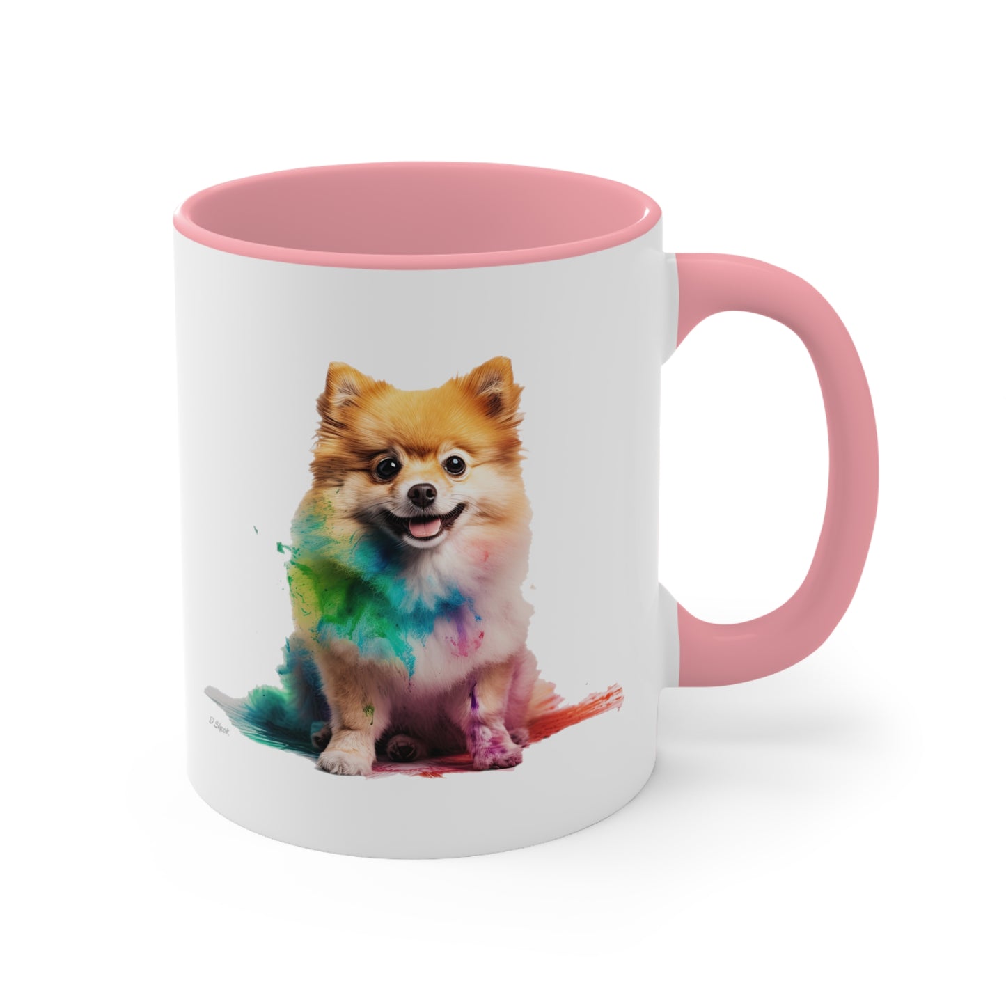 Pomeranian 1 Accent Mugs