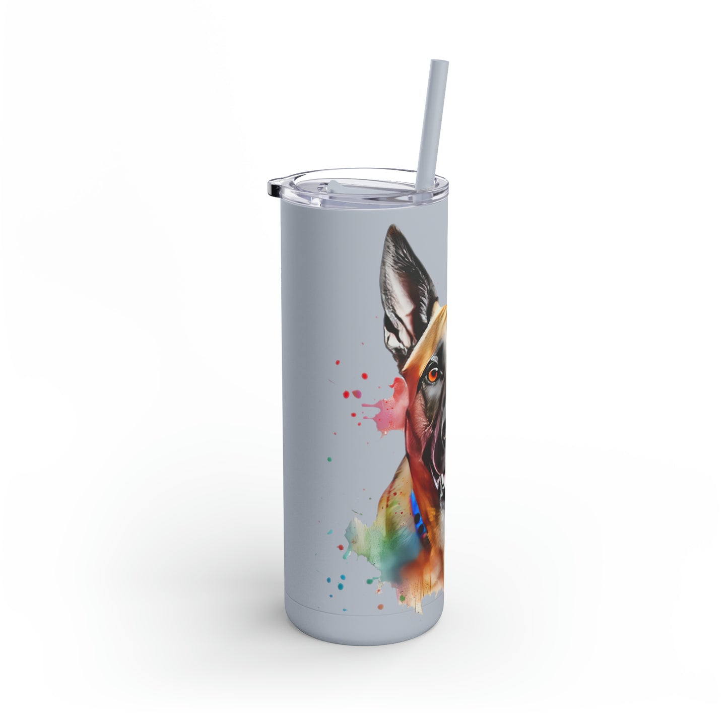 Belgium Malinois 4 Maars Maker Skinny Matte Tumbler, 20oz