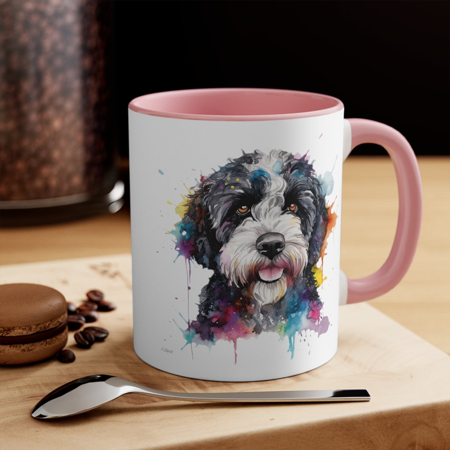 Portuguese Water Dog 1 Accent Mugs