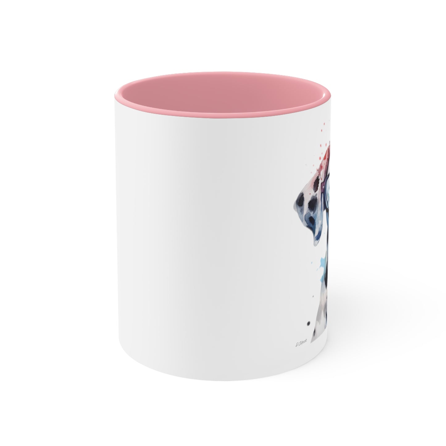Dalmatian 4 Accent Mugs