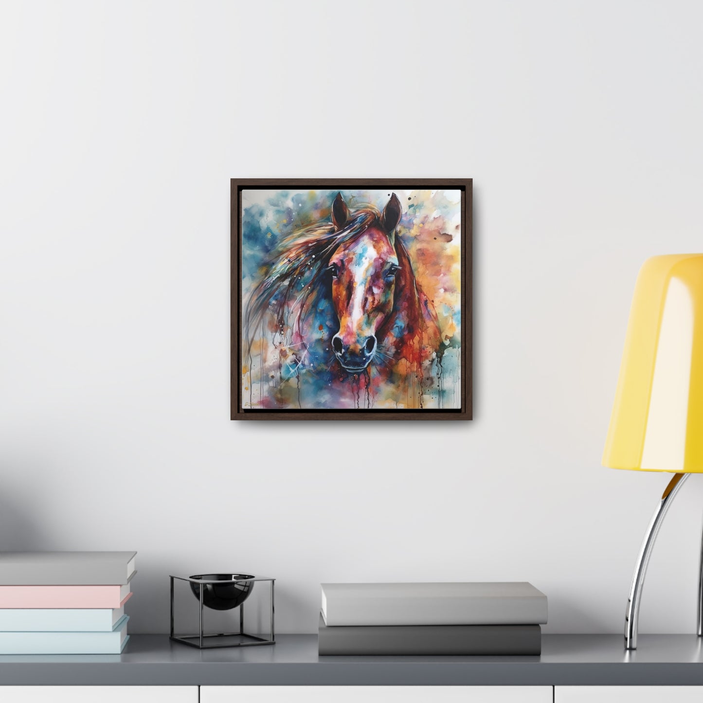 Horse Rescue 11 Gallery Canvas Wraps, Square Frame