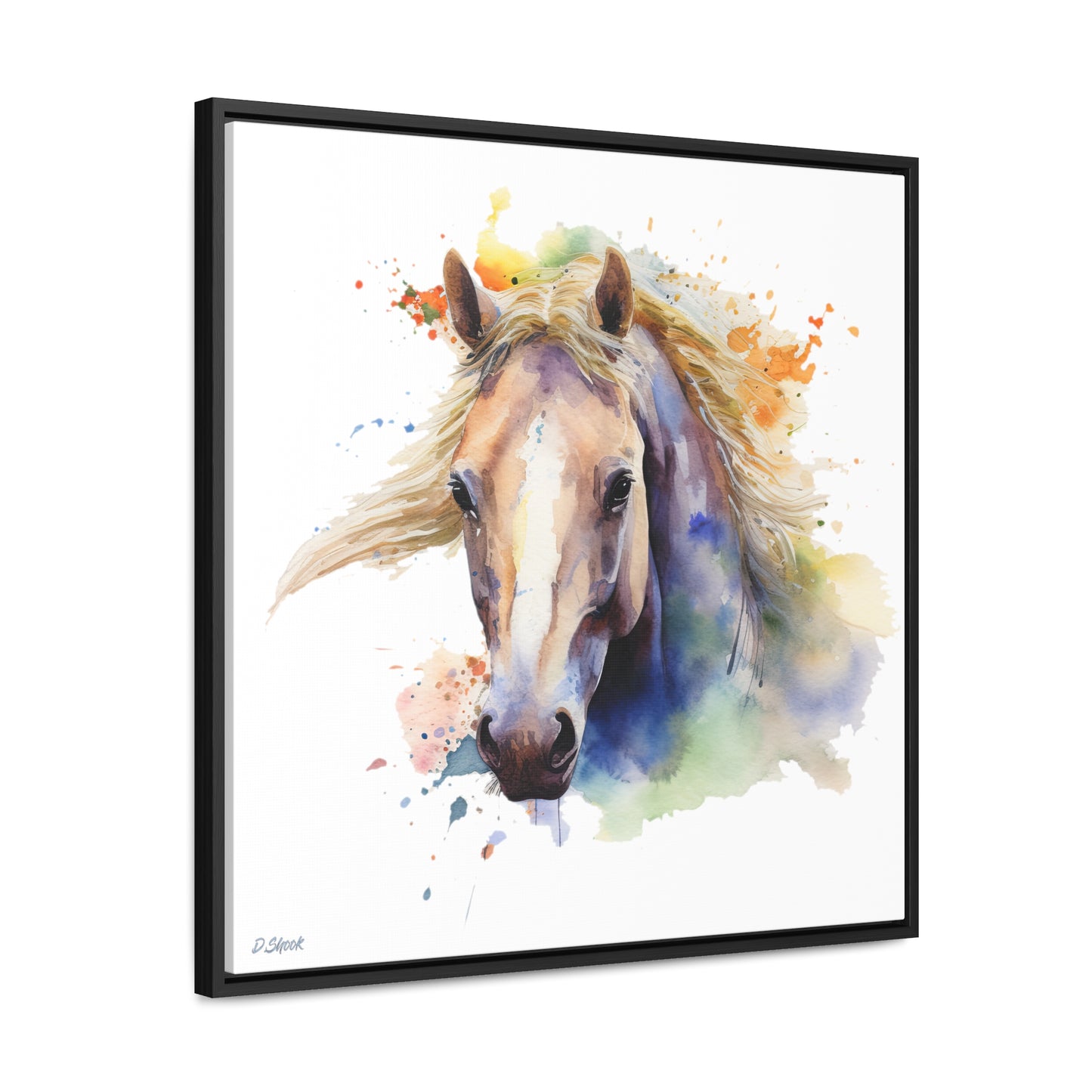 Horse Rescue 19 Gallery Canvas Wraps, Square Frame