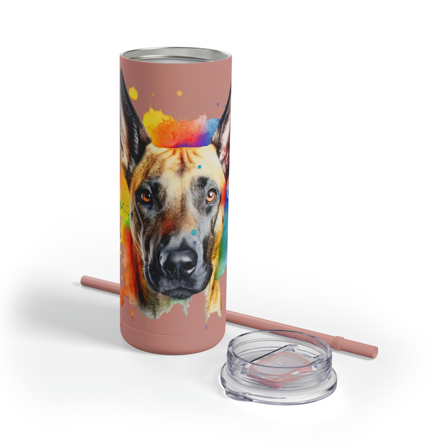 Belgium Malinois 3 Maars Maker Skinny Matte Tumbler, 20oz
