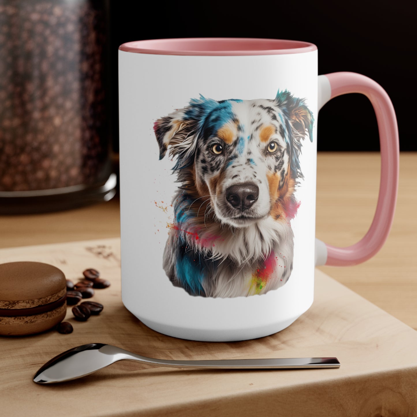 Australian Shepherd 3 Accent Mugs