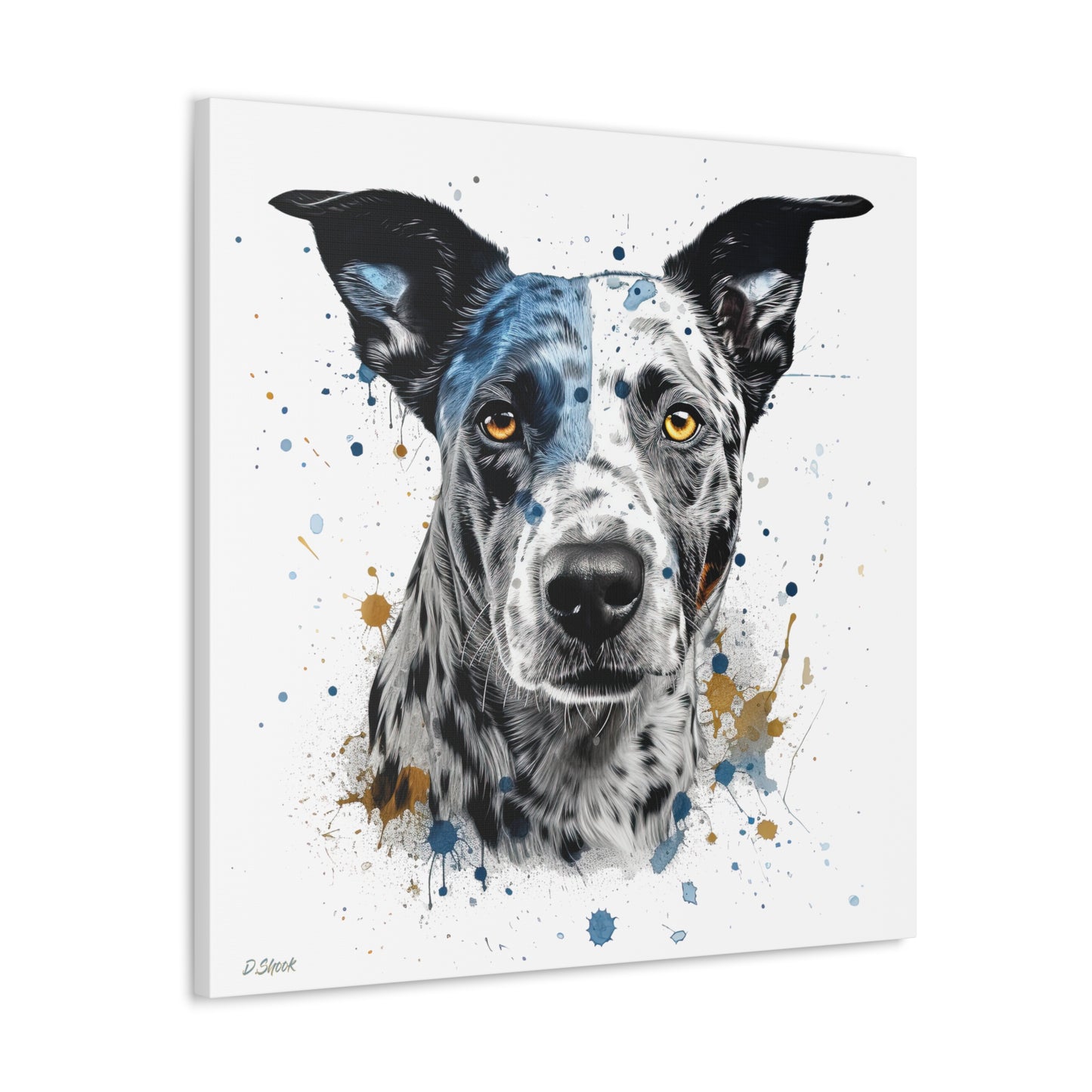 Blue Heeler 4 Canvas Gallery Wraps