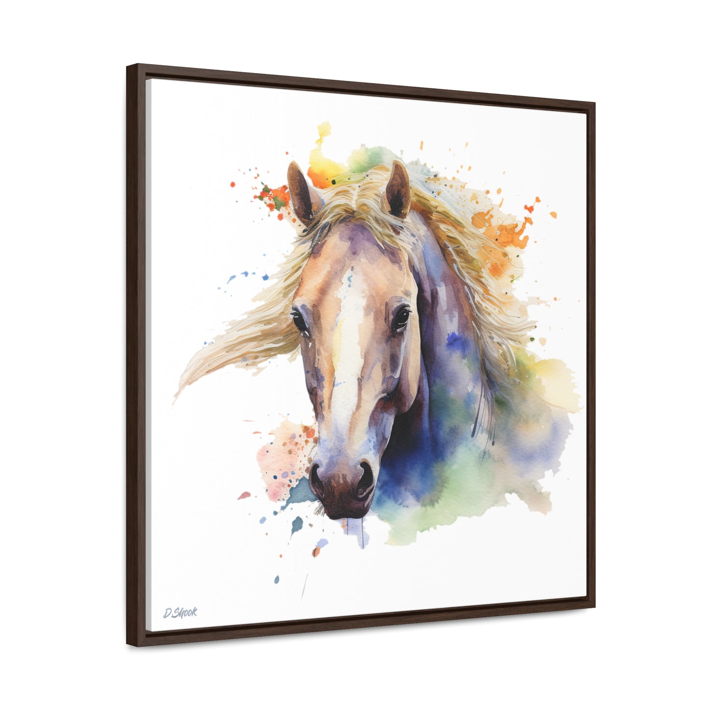 Horse Rescue 19 Gallery Canvas Wraps, Square Frame