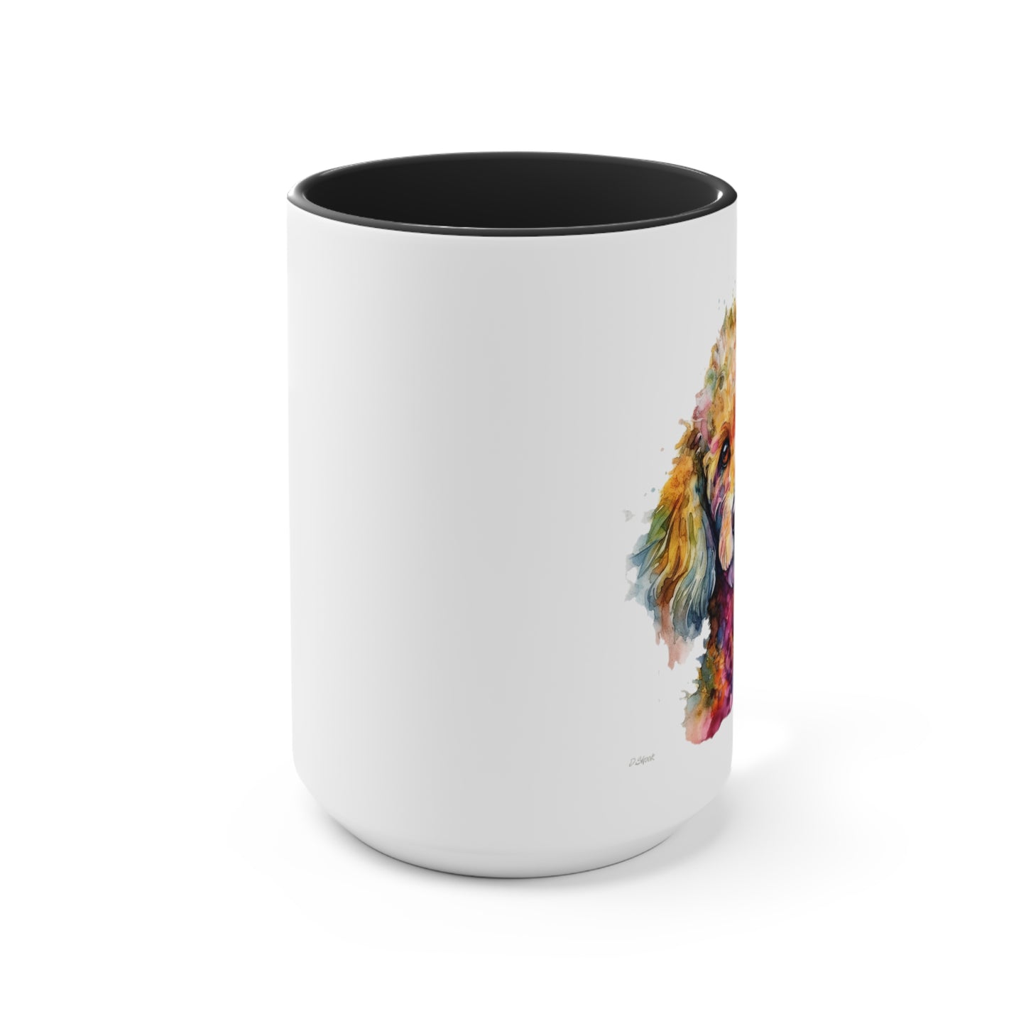 Poodle 2 Accent Mugs