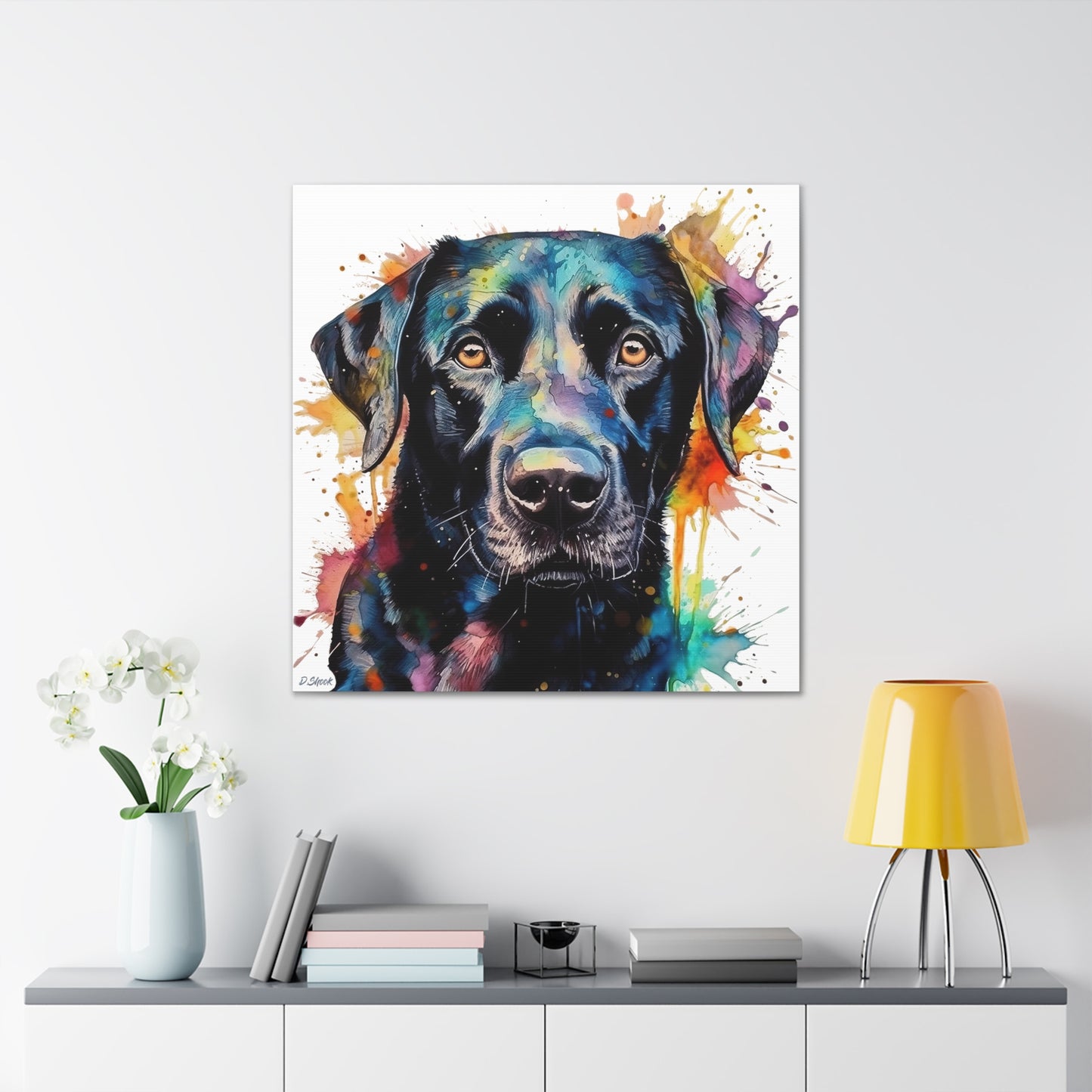 Black Lab 1 Canvas Gallery Wraps