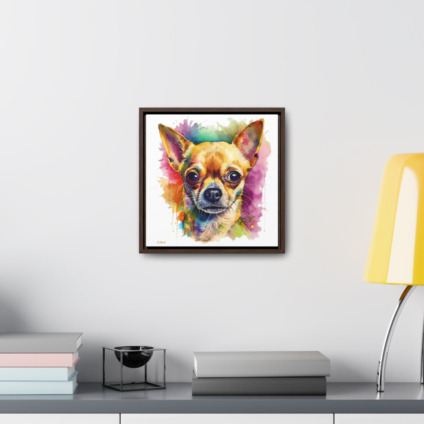 Chihuahua 7 Gallery Canvas Wraps, Square Frame