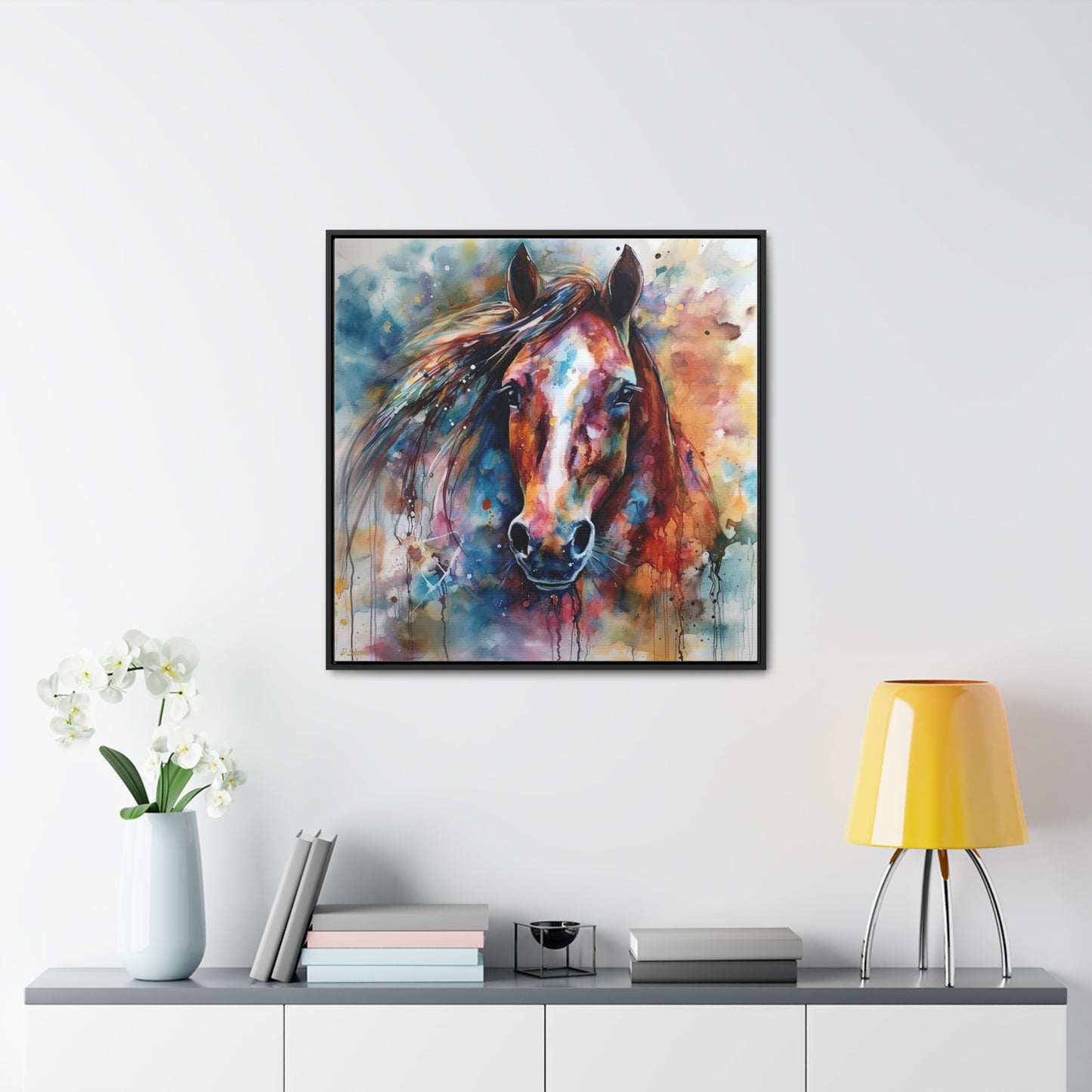 Horse Rescue 11 Gallery Canvas Wraps, Square Frame