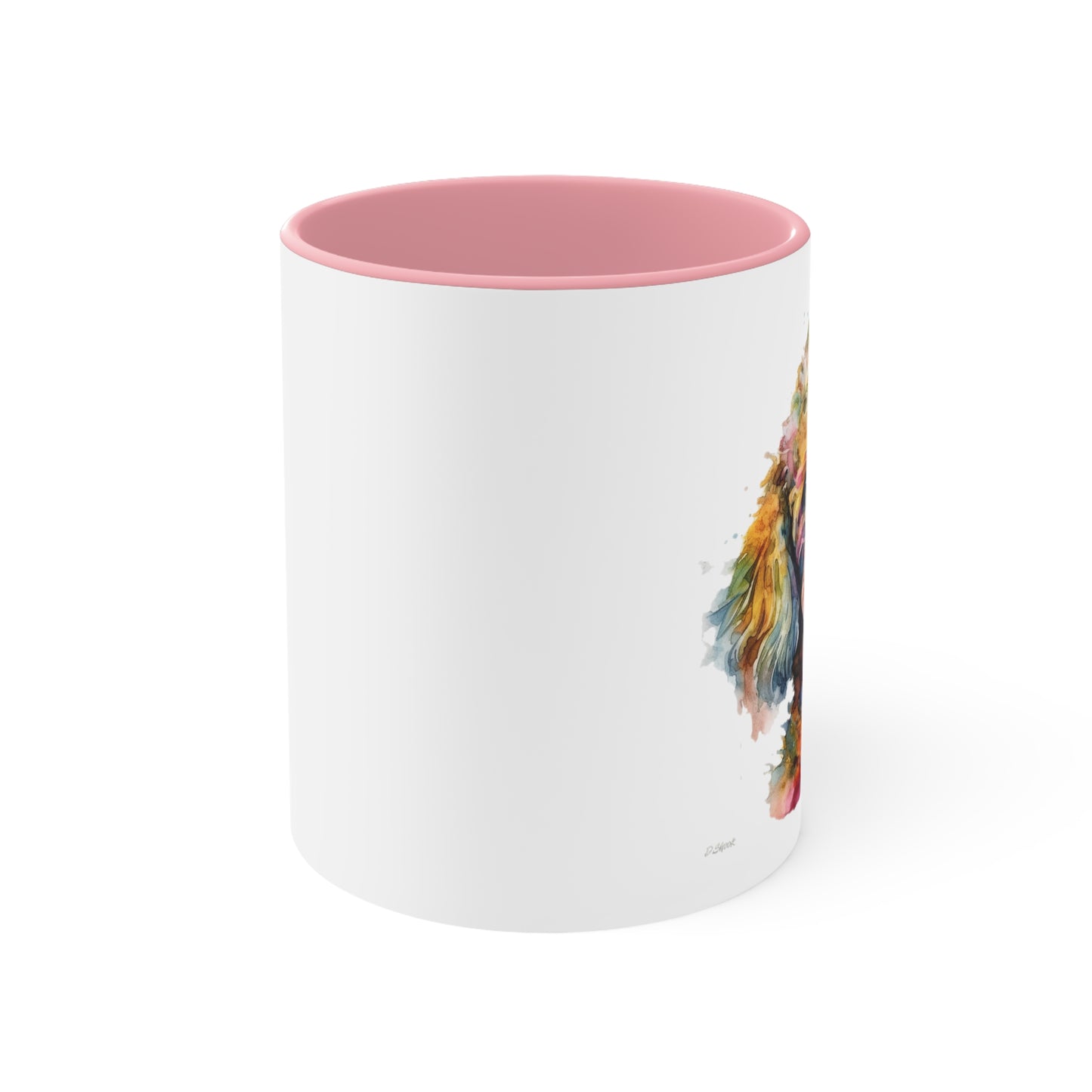 Poodle 2 Accent Mugs