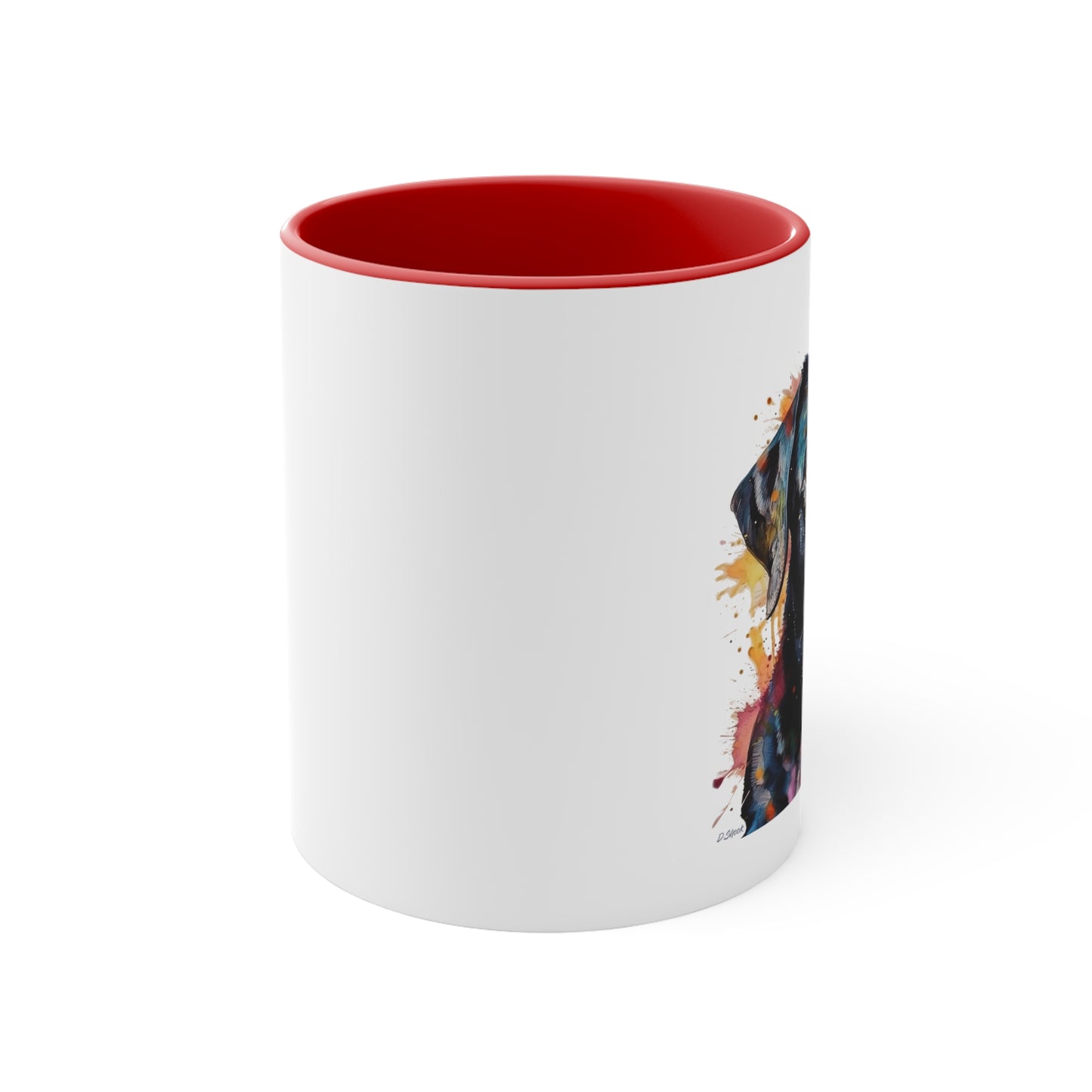 Black Lab 1 Accent Mugs