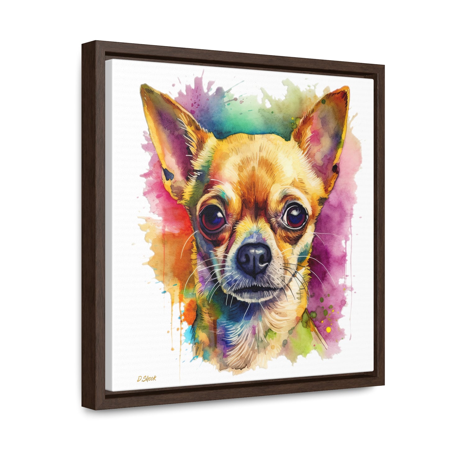 Chihuahua 7 Gallery Canvas Wraps, Square Frame