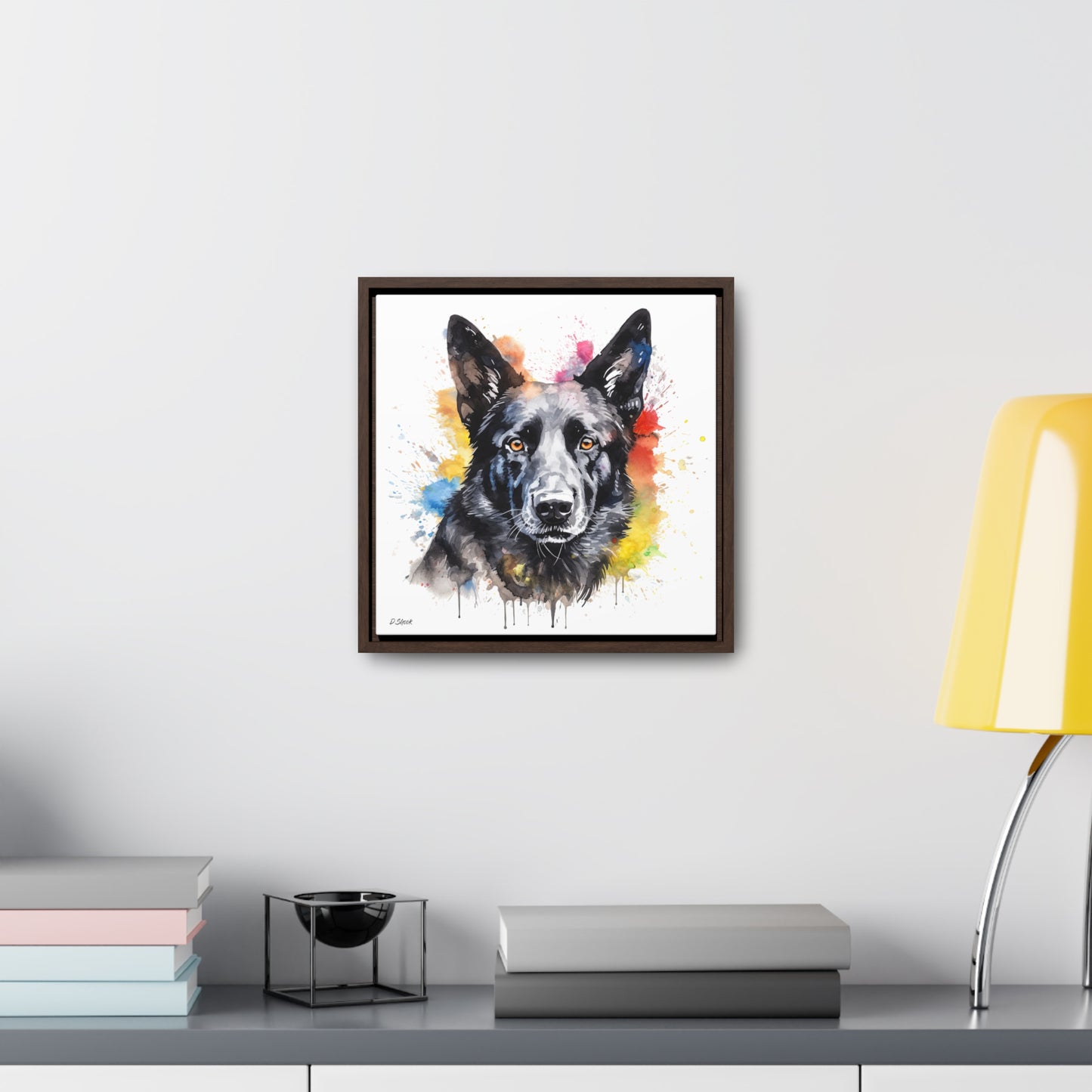 German Sheppard 21 Gallery Canvas Wraps, Square Frame