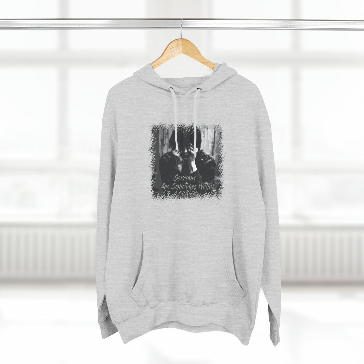 Three-Panel Fleece Hoodie