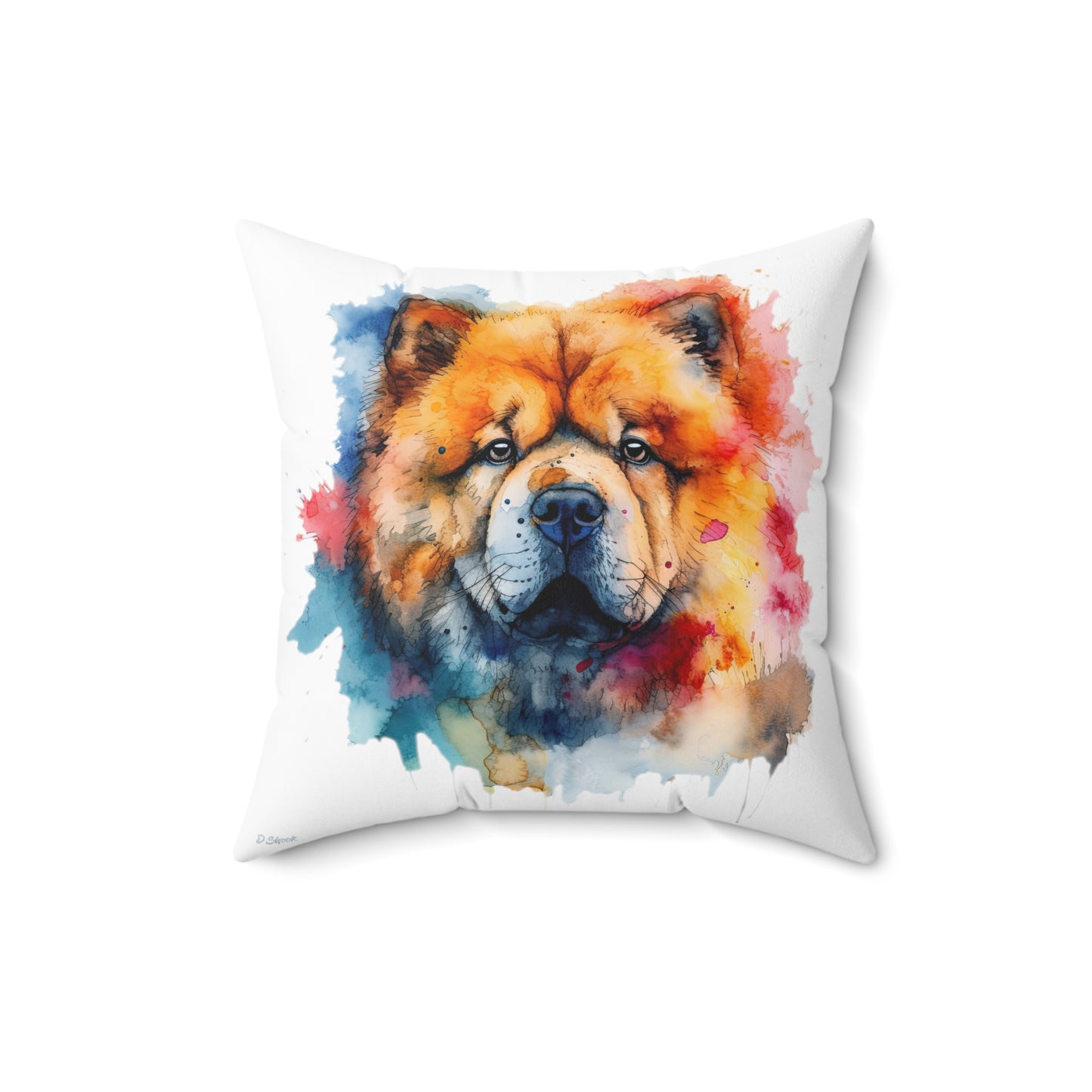 Chow Chow 1 Spun Polyester Square Pillow