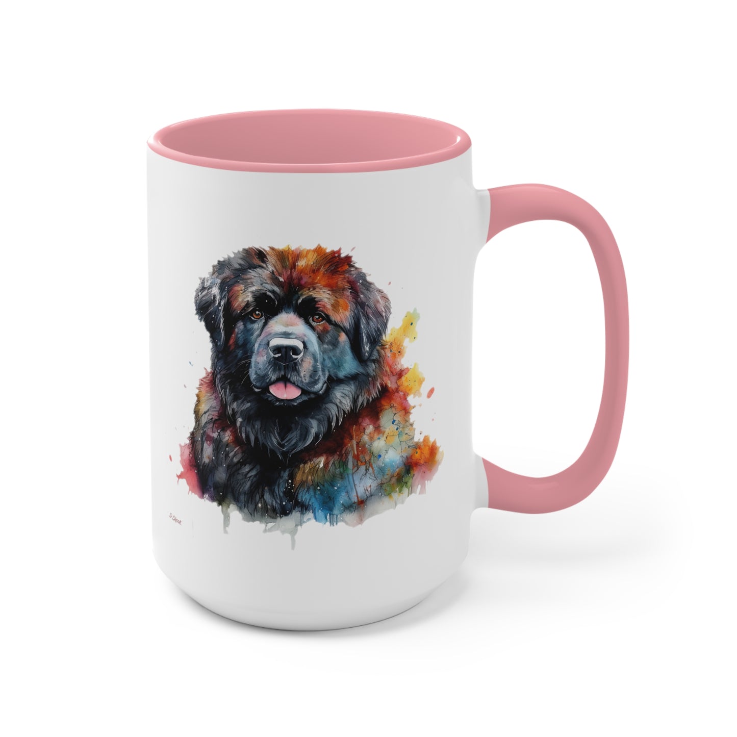 Newfoundland Dog 1 Accent Mugs