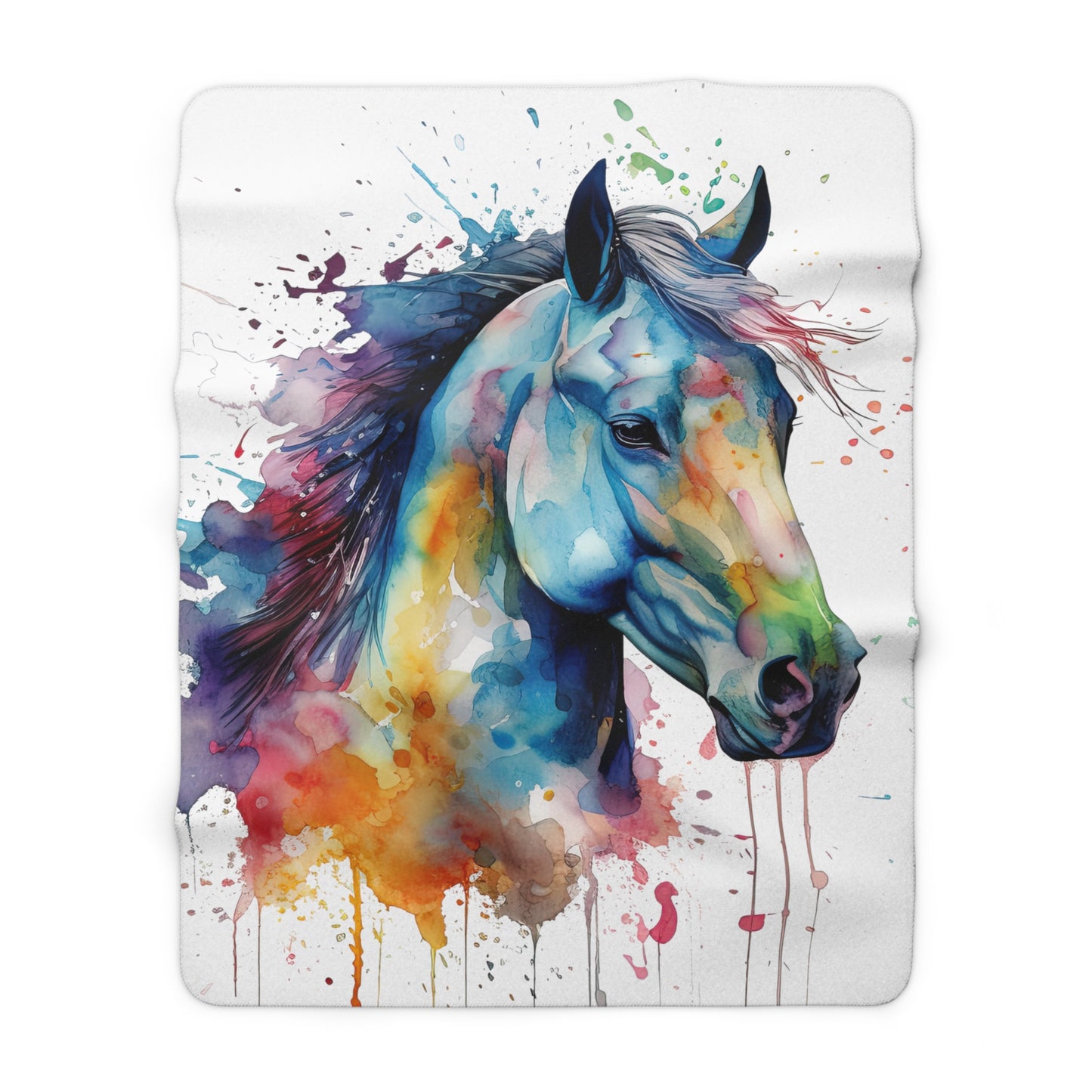 Horse Rescue 13 Sherpa Fleece Blanket