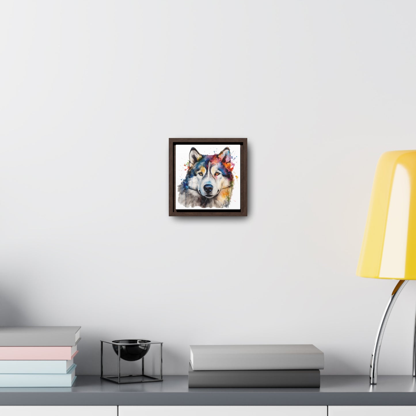 Alaskan Malamute 3 Gallery Canvas Wraps, Square Frame