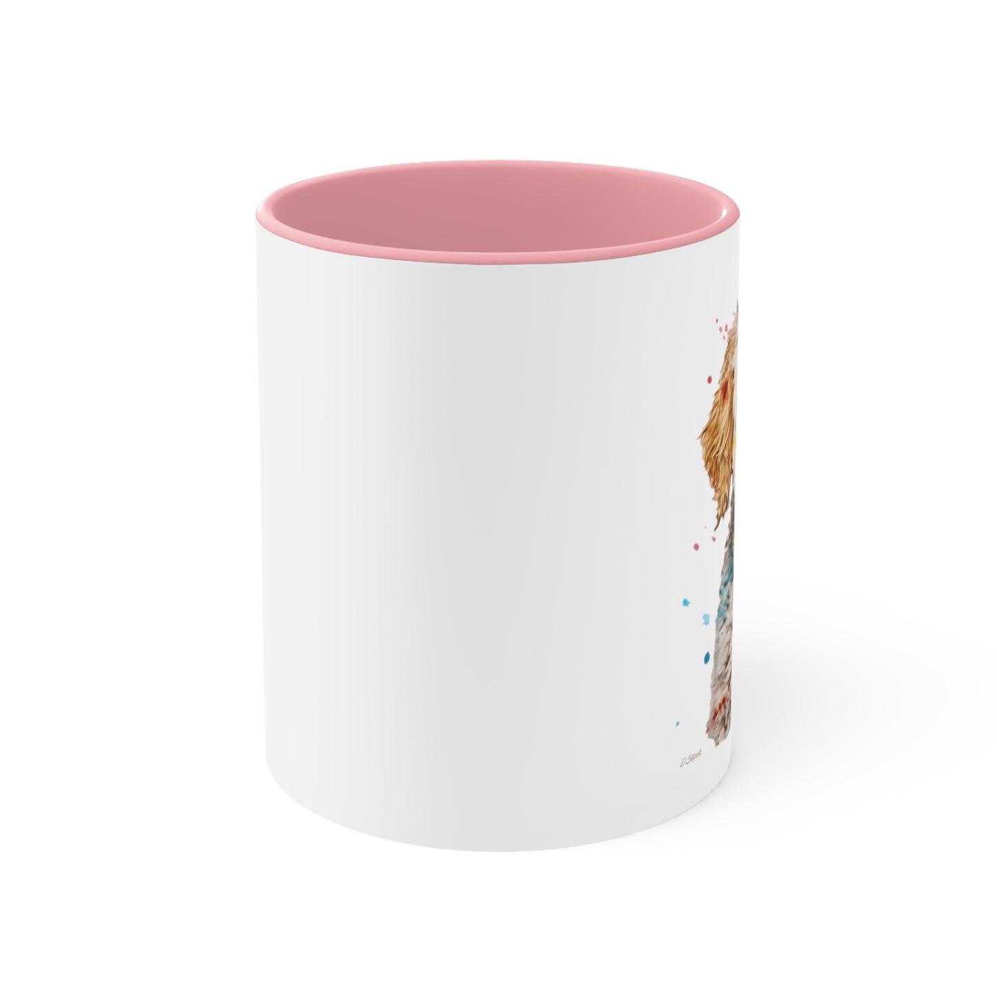 Mini Golden Doodle 2 Accent Mugs