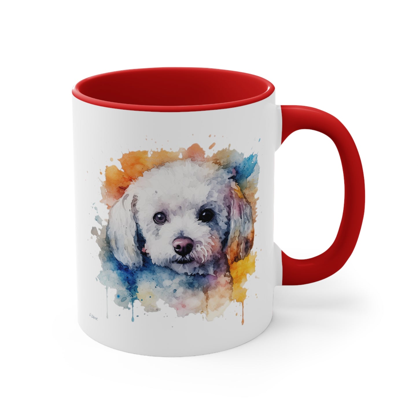 Bichon Frise 3 Accent Mugs