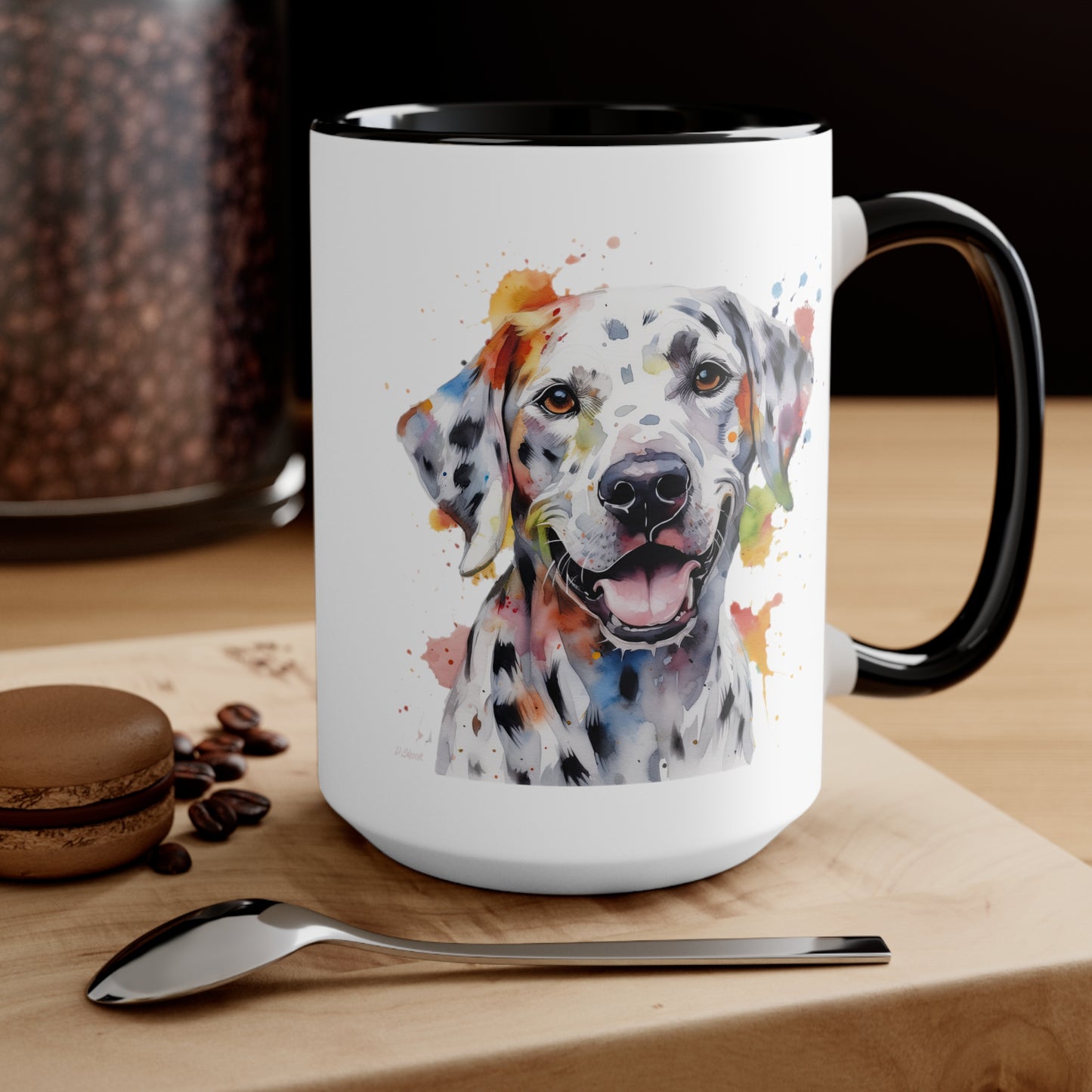 Dalmatian 1 Accent Mugs