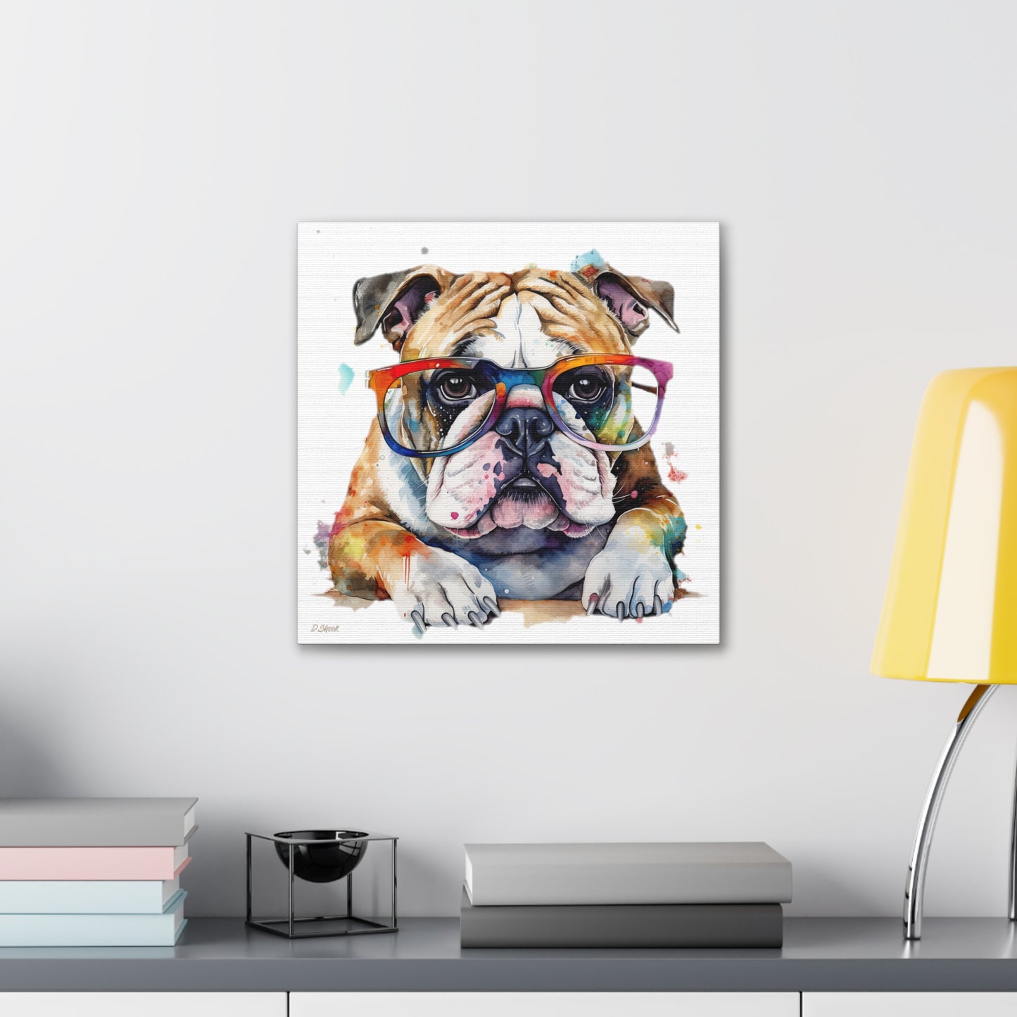 bulldog 5 Canvas Gallery Wraps