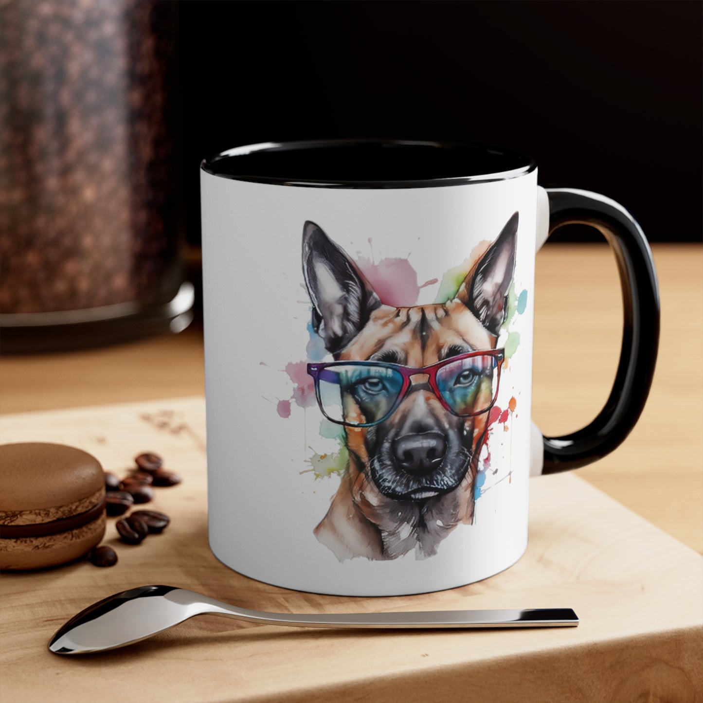 Belgium Malinois 5 Accent Mugs