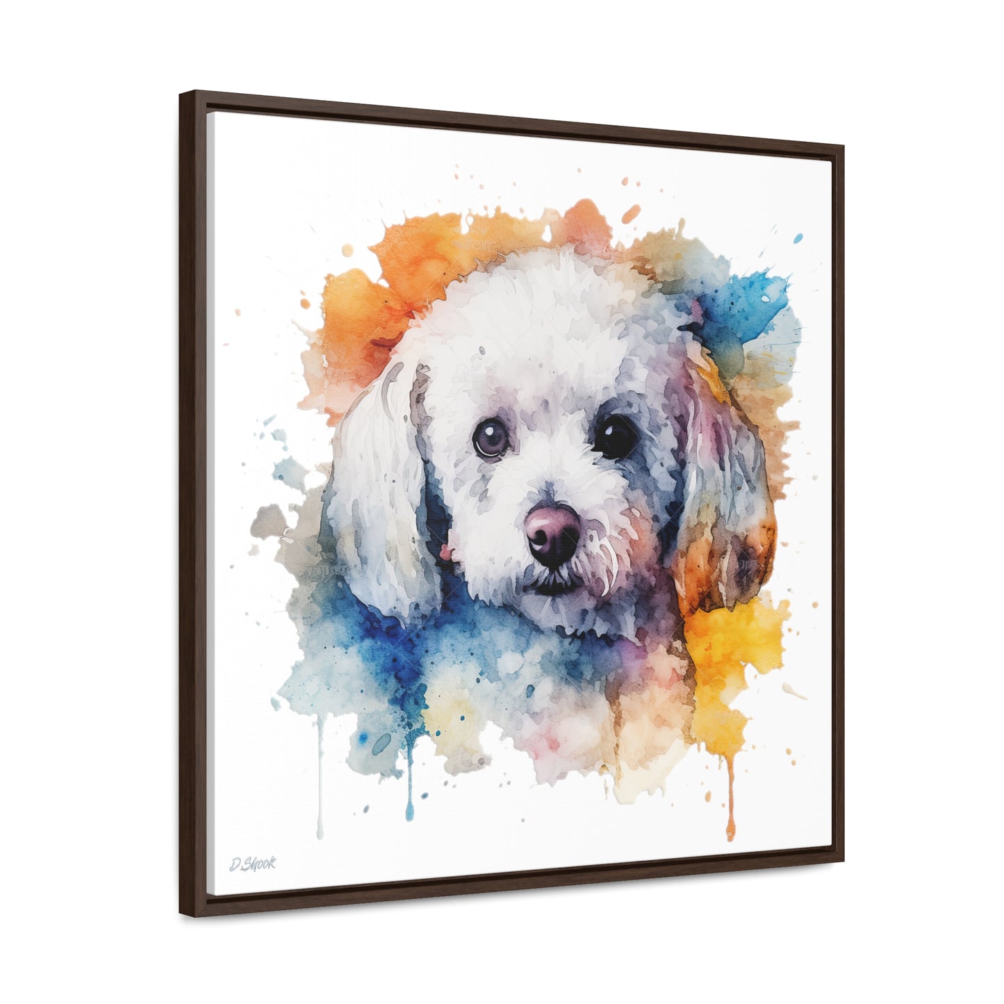 Bichon Frise 3 Gallery Canvas Wraps, Square Frame