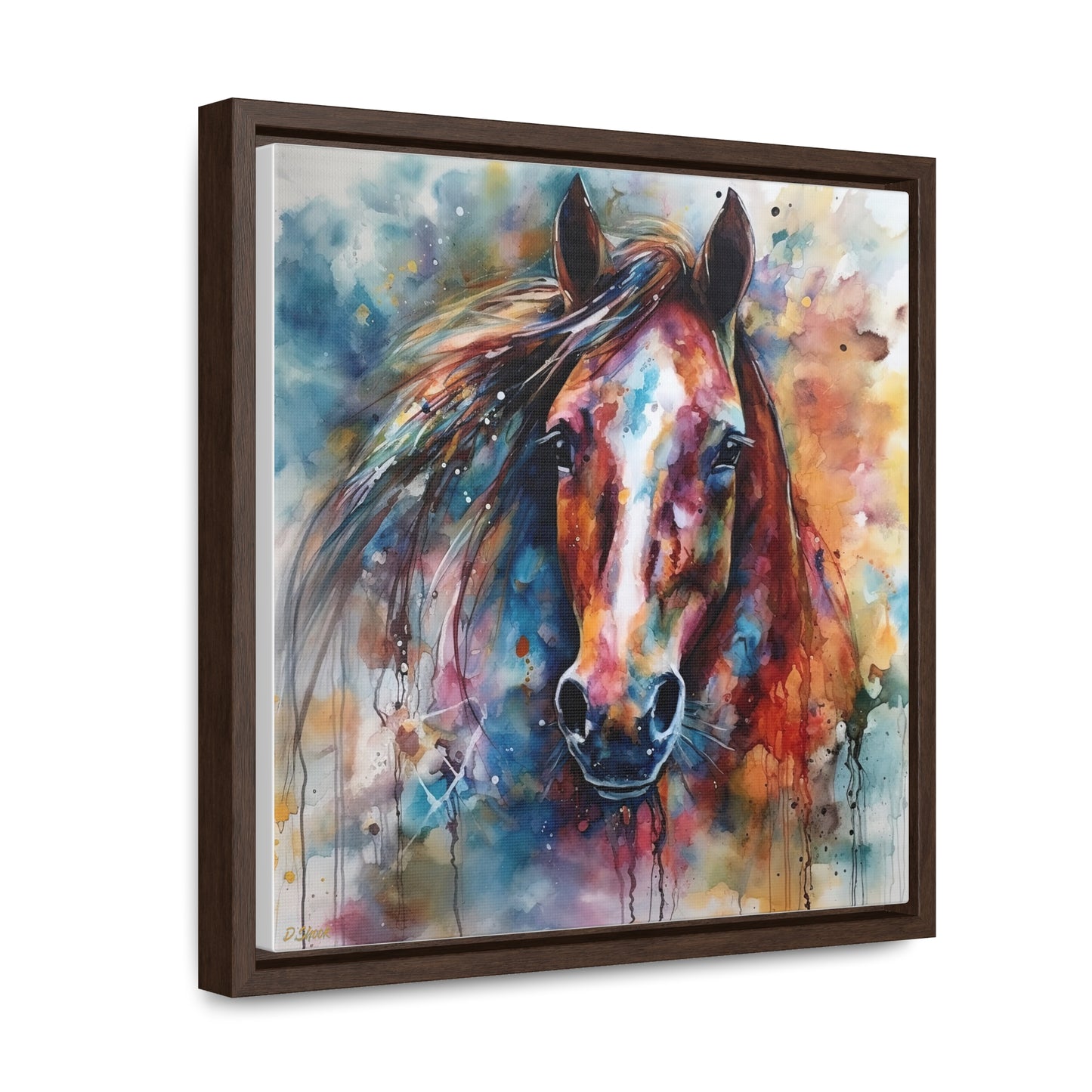 Horse Rescue 11 Gallery Canvas Wraps, Square Frame