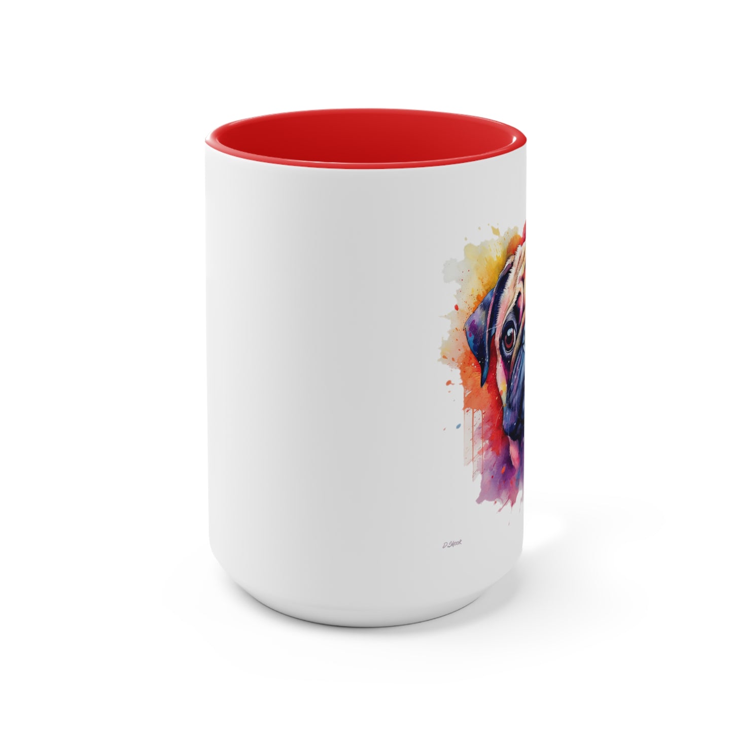 Pug 1 Accent Mugs